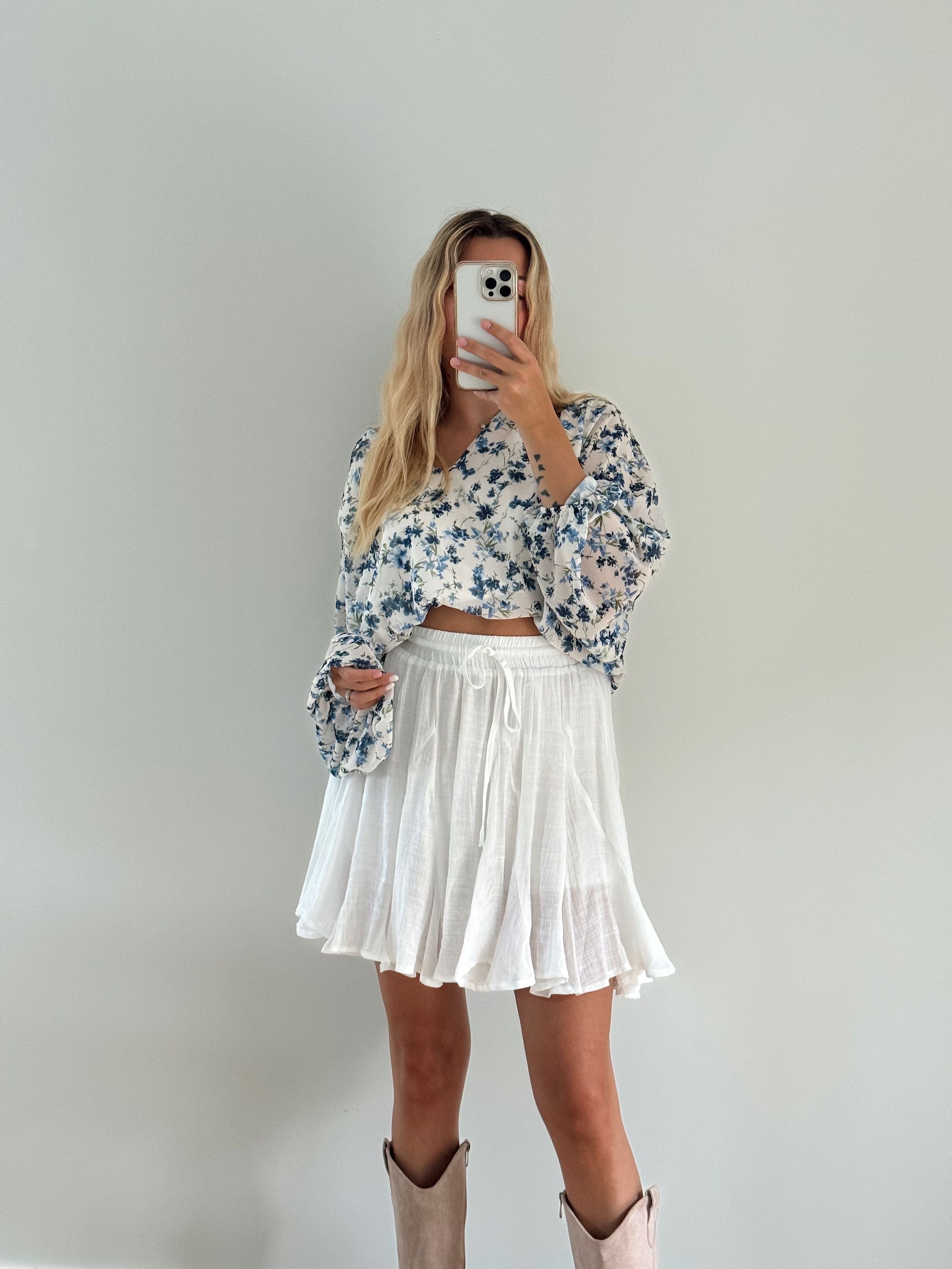 LOUISA SKIRT - WHITE