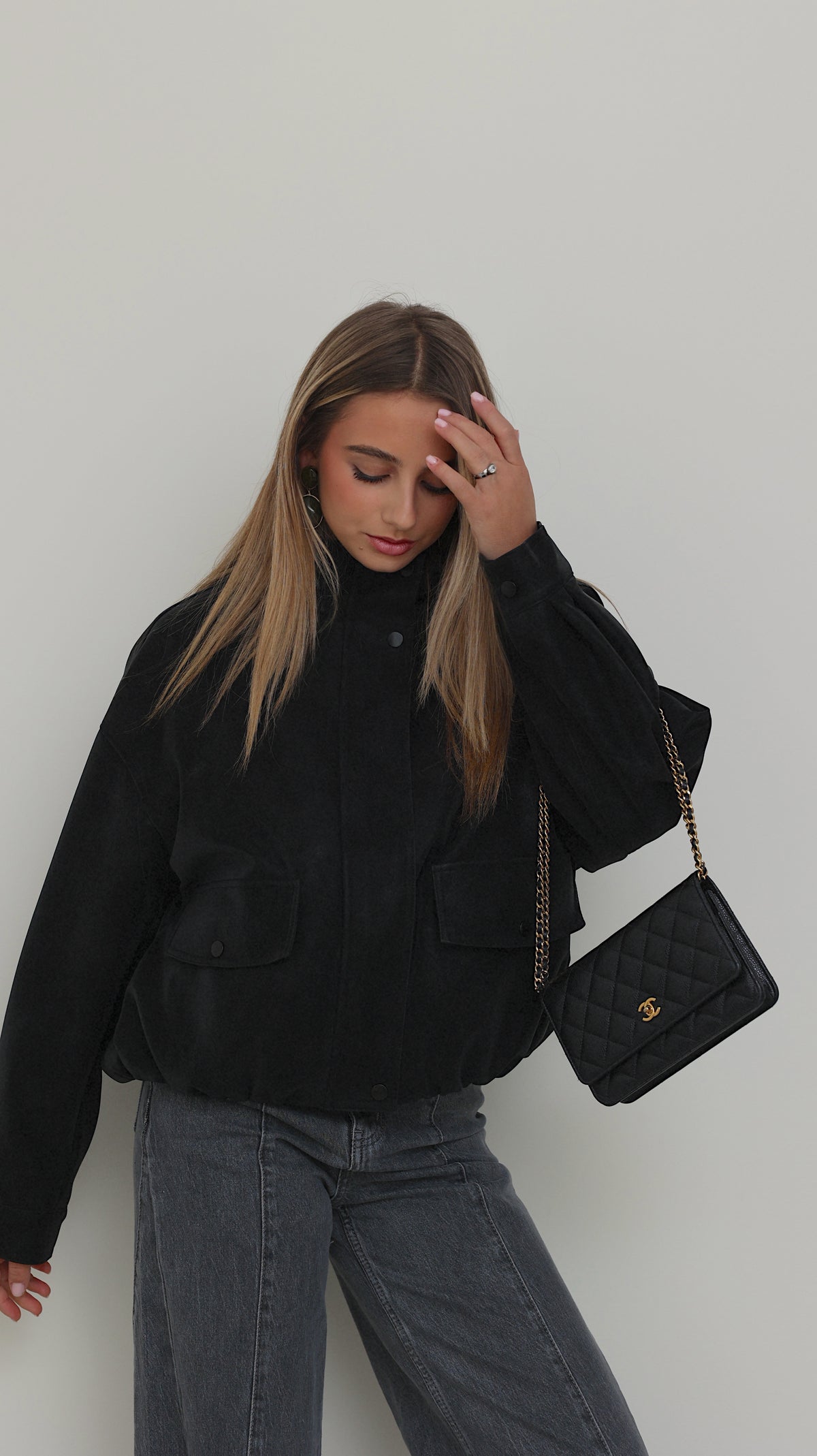BOMBER MANON - NOIR