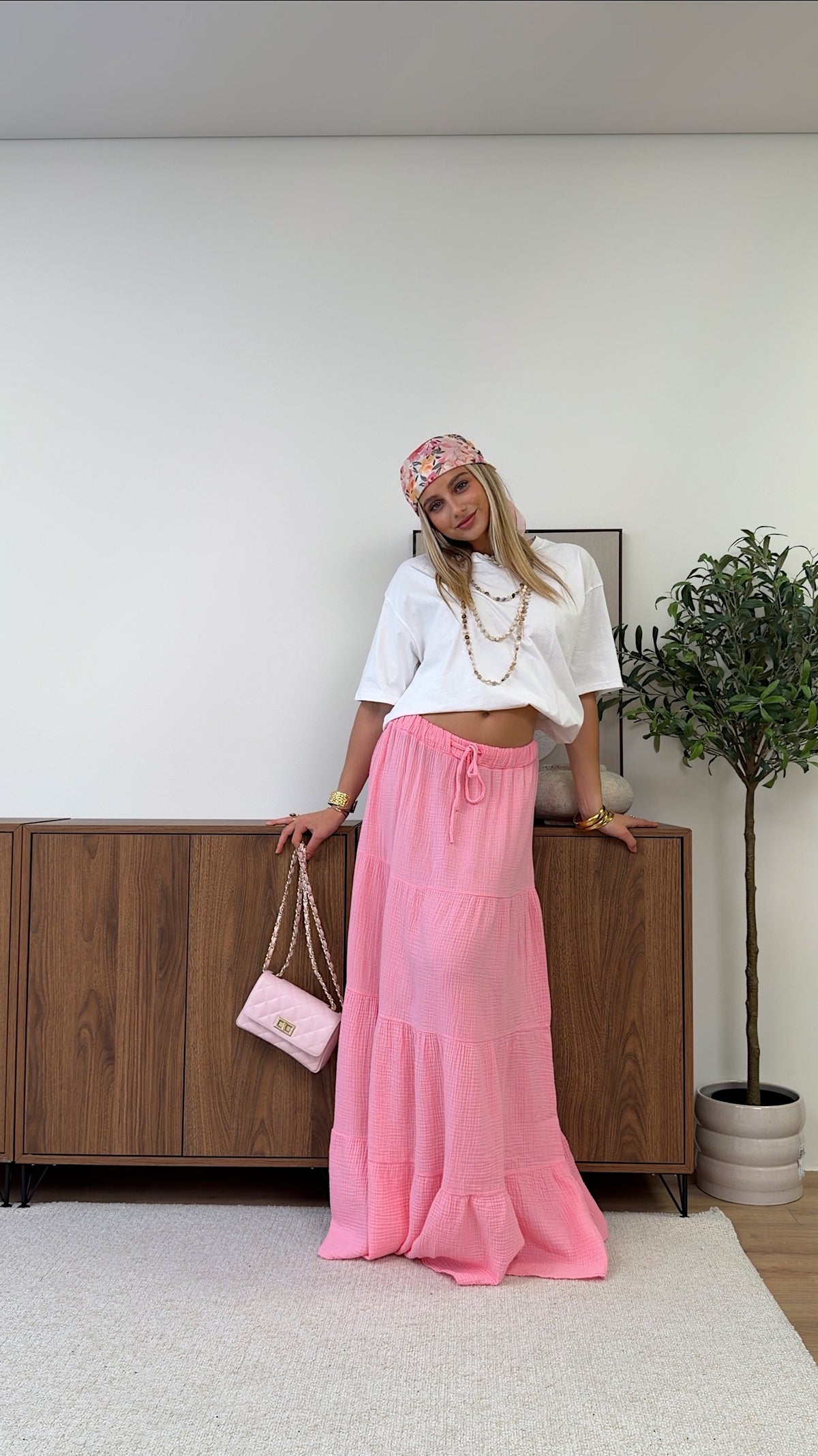 JUPE LIORA - ROSE