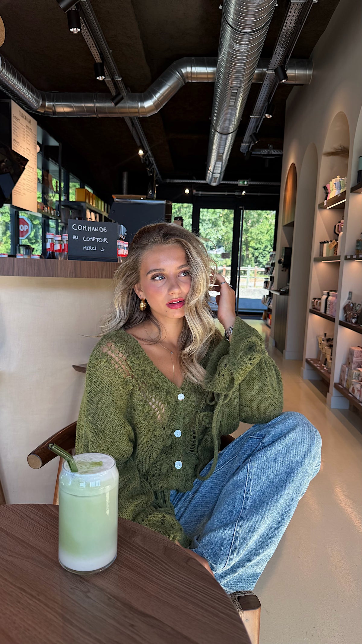 GILET JENNY - OLIVE