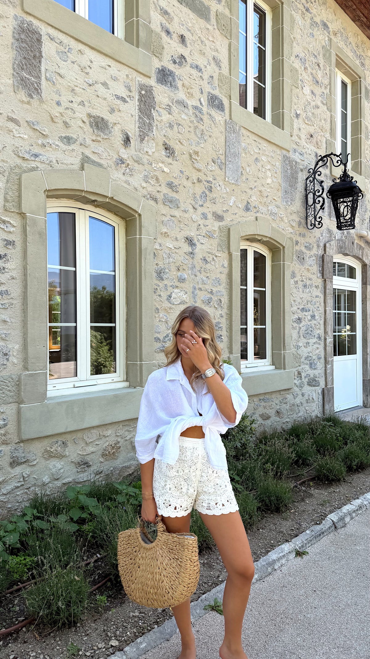 SHORT LOUNA - WHITE