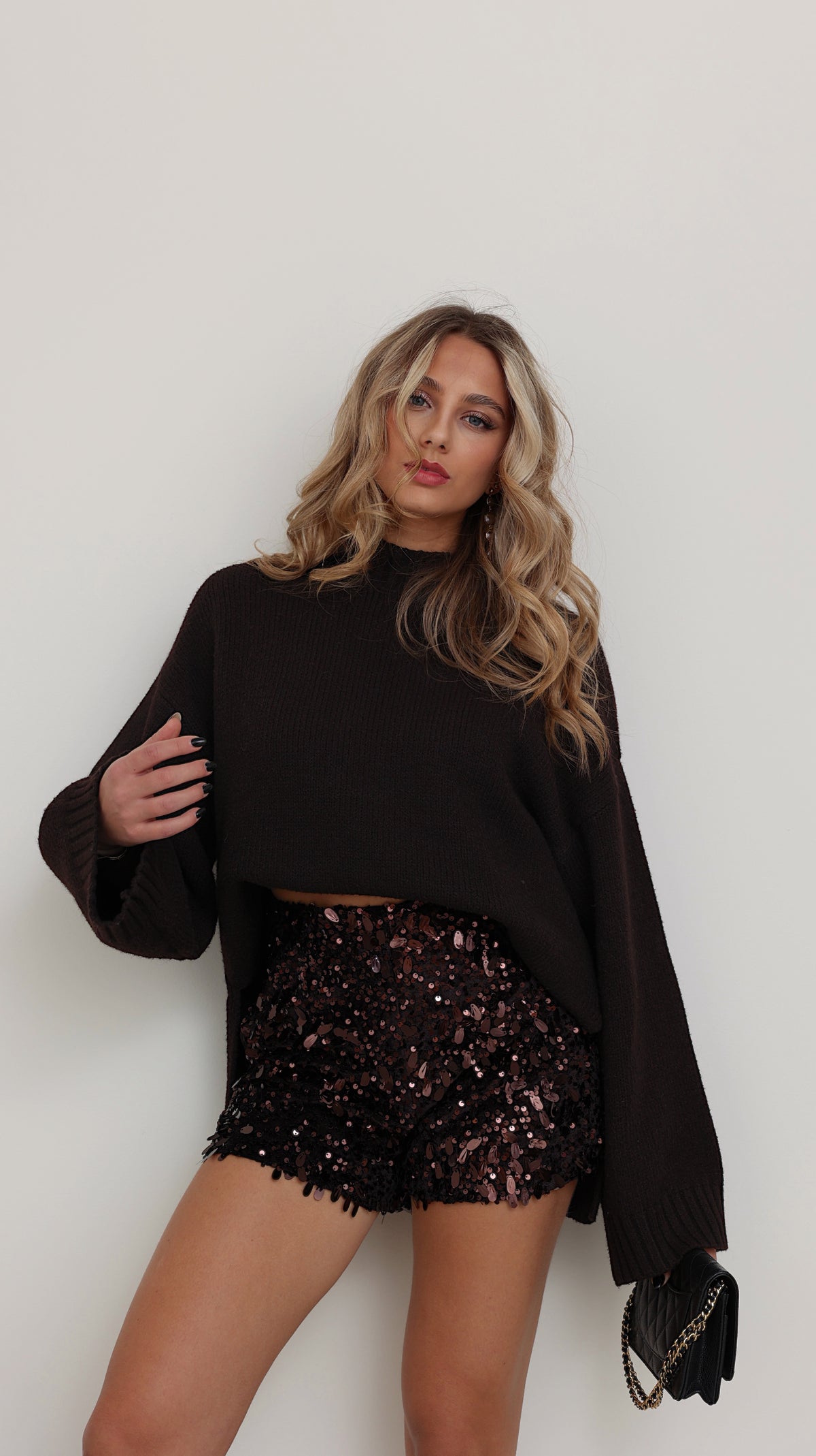 SHORT BELLA - MARRON