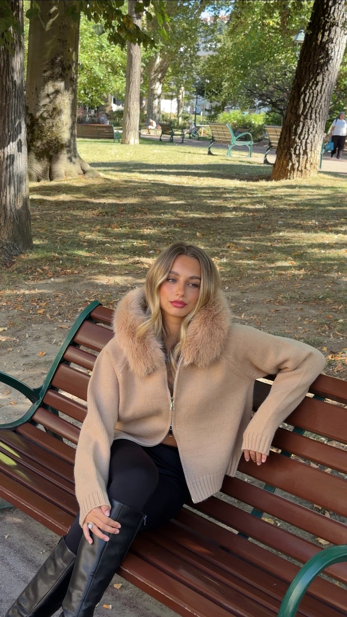 GILET DANIELA - CAMEL