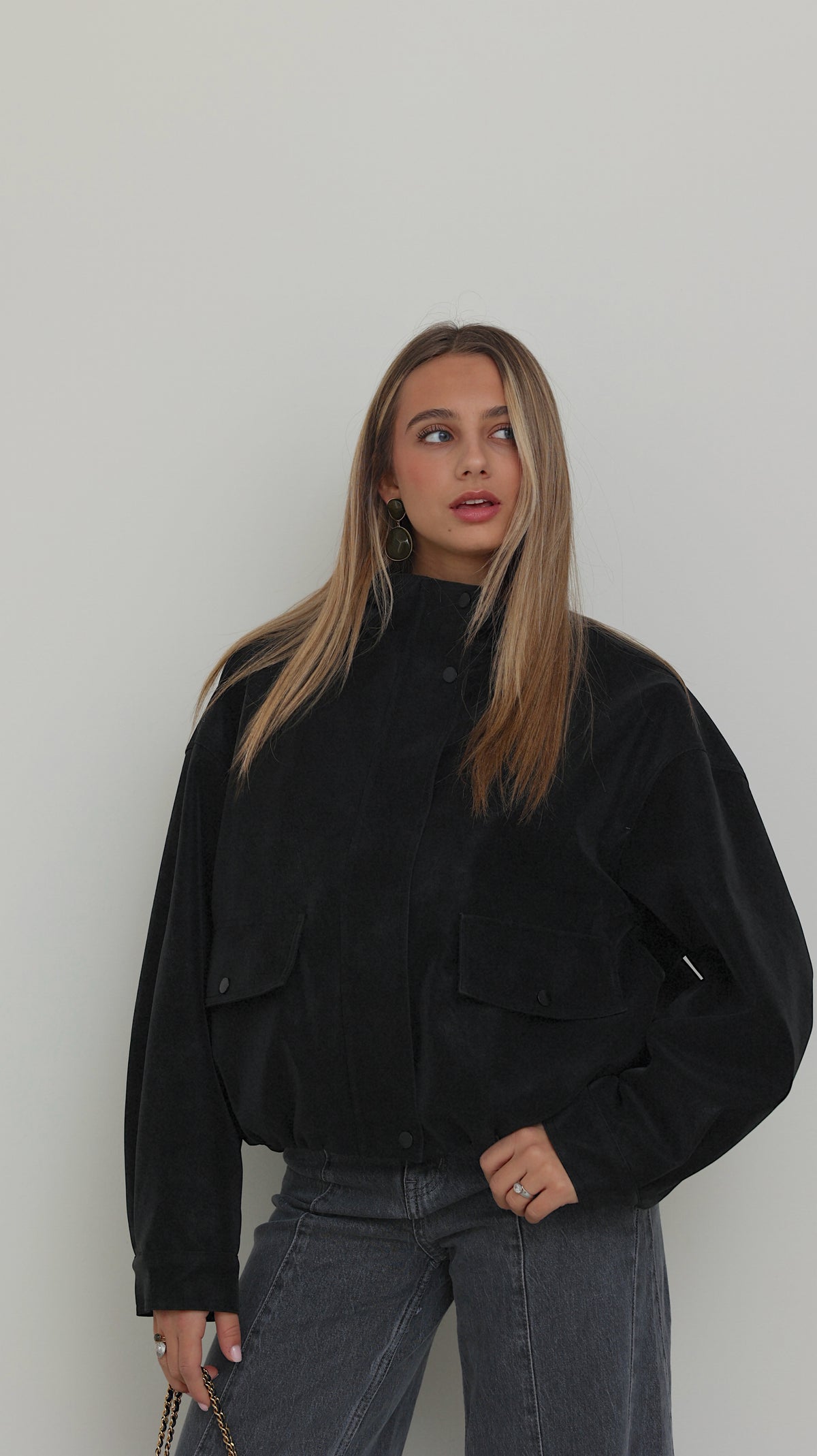 BOMBER MANON - NOIR