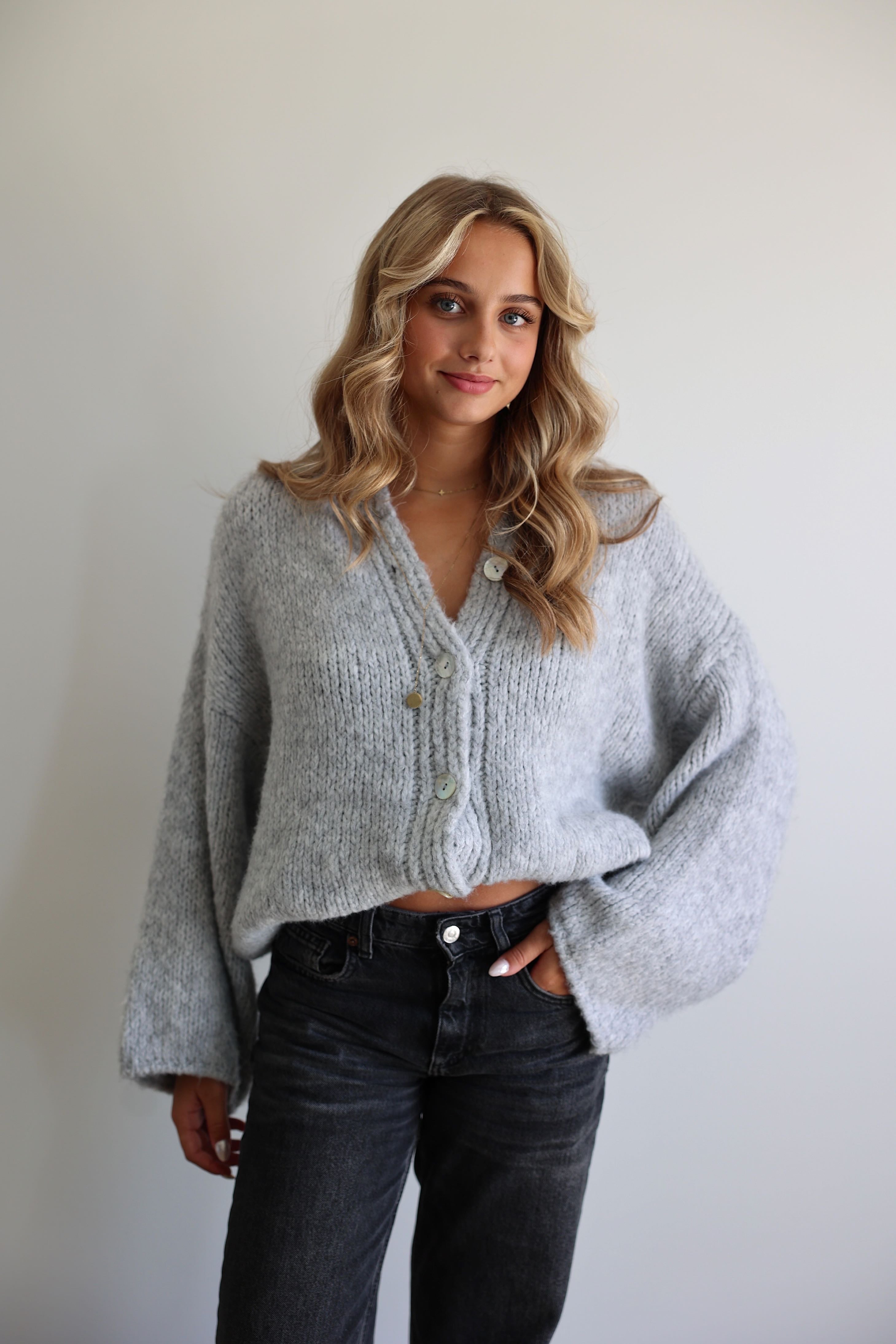 LARA CARDIGAN - GREY