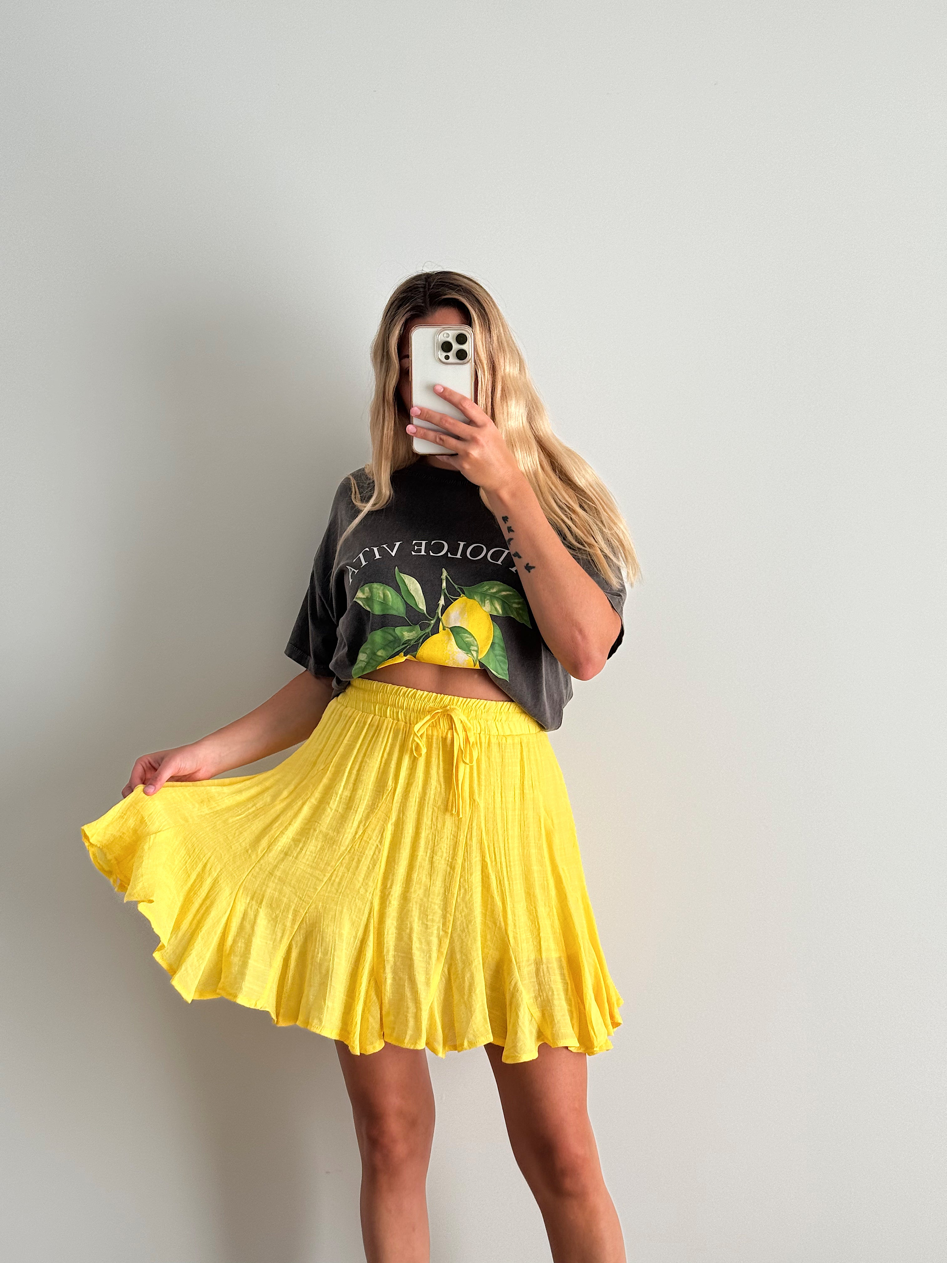 LOUISA SKIRT - YELLOW