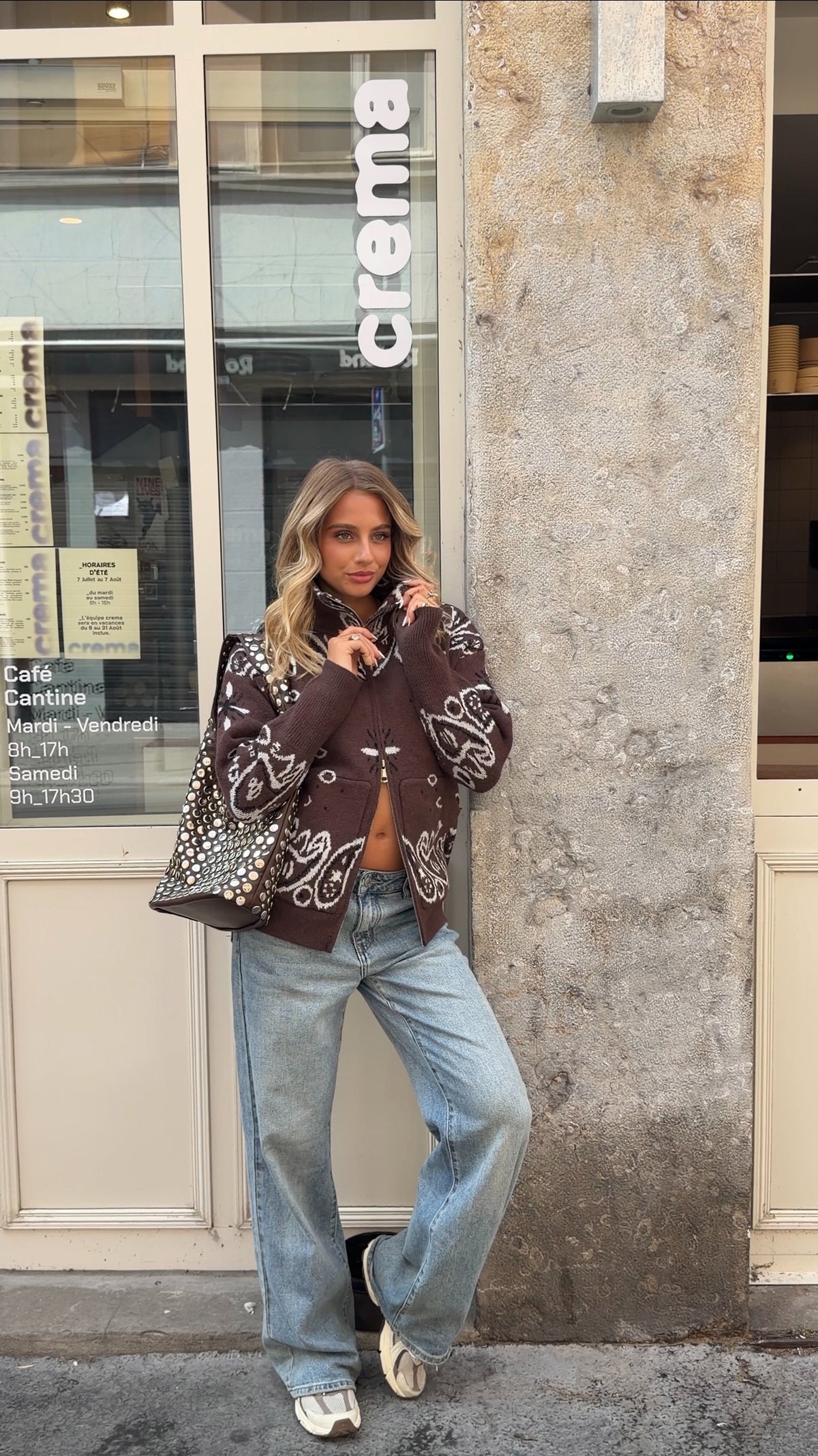 GILET CORALIE - MARRON
