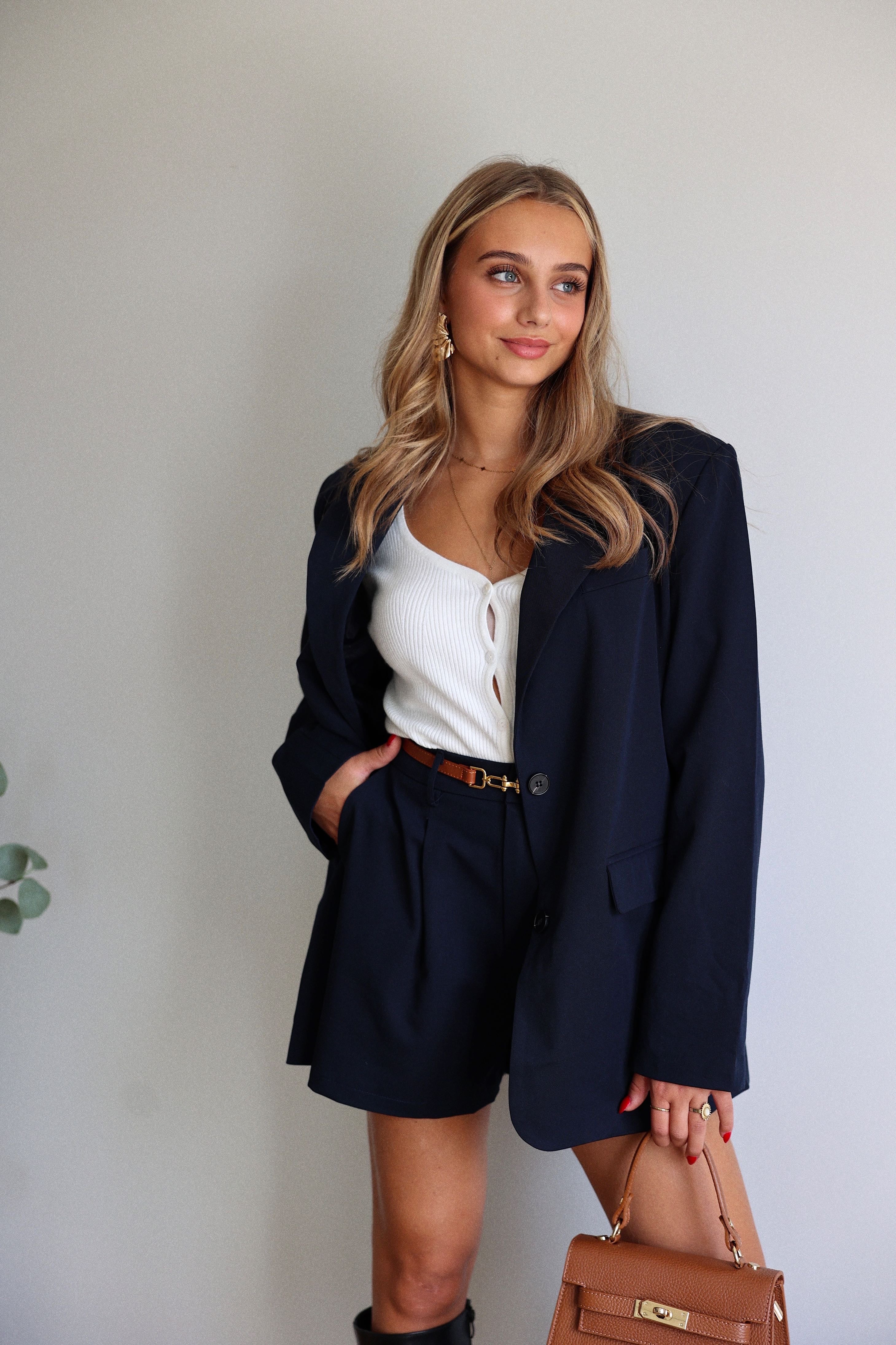 BLAZER NONA - BLEU MARINE