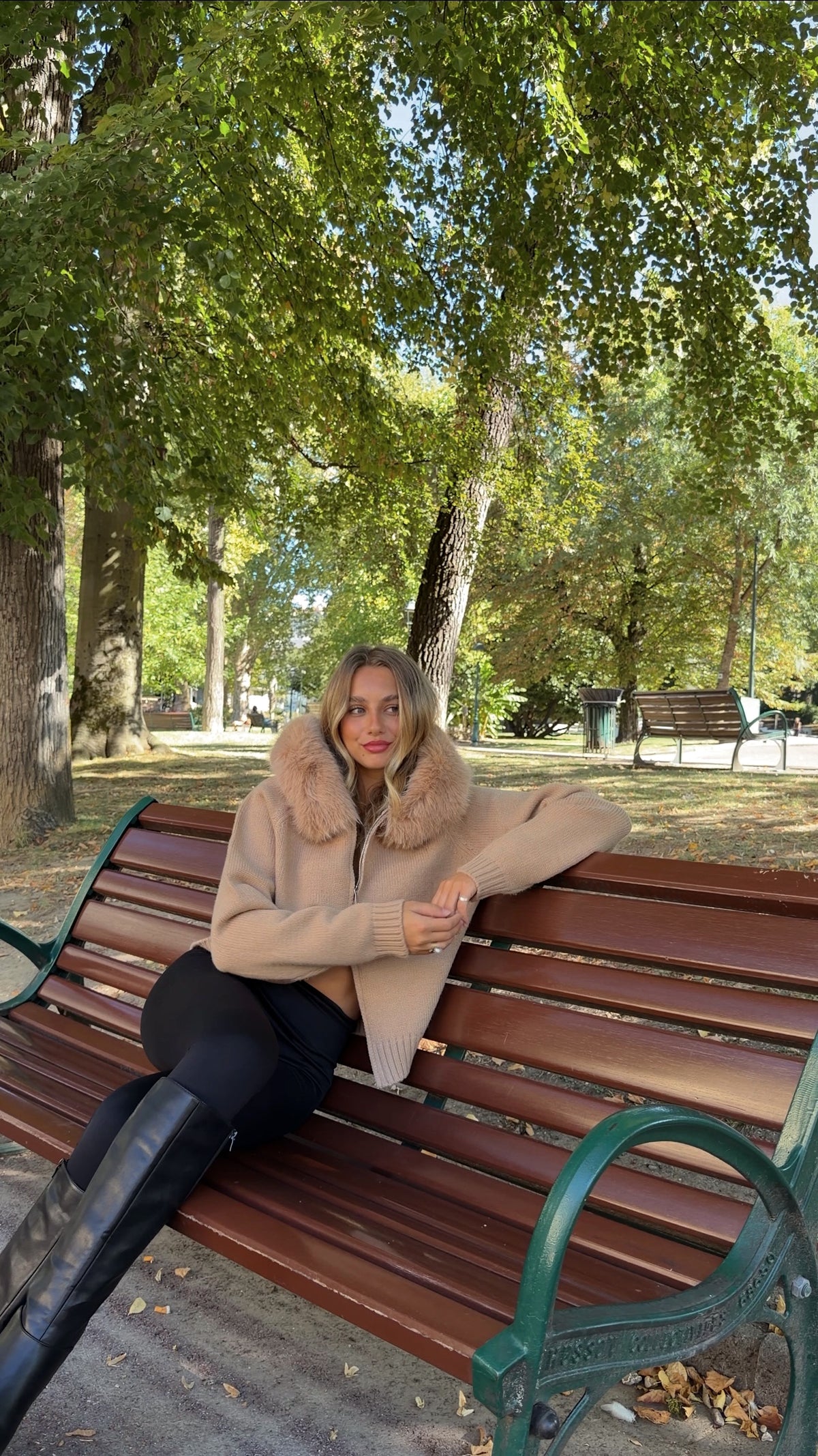 GILET DANIELA - CAMEL