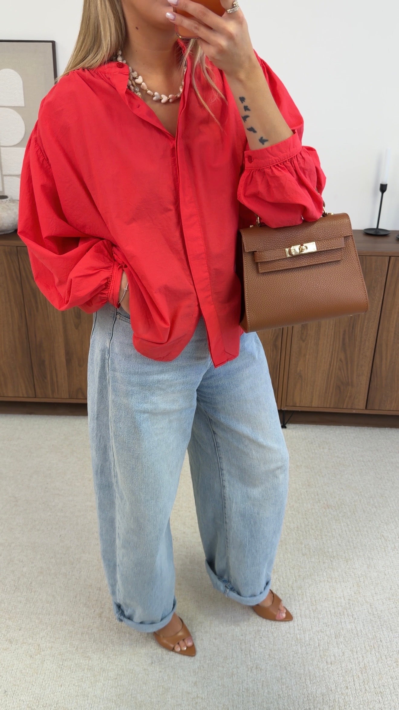 CLÉA BLOUSE - RED