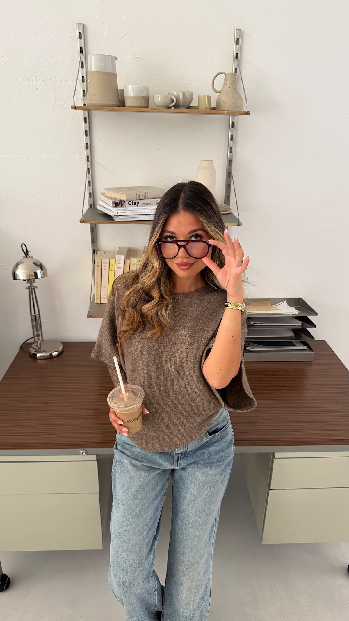 T SHIRT JOY - TAUPE
