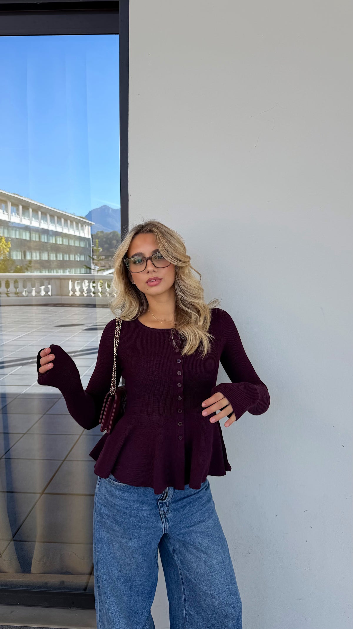 LANA TOP - PLUM