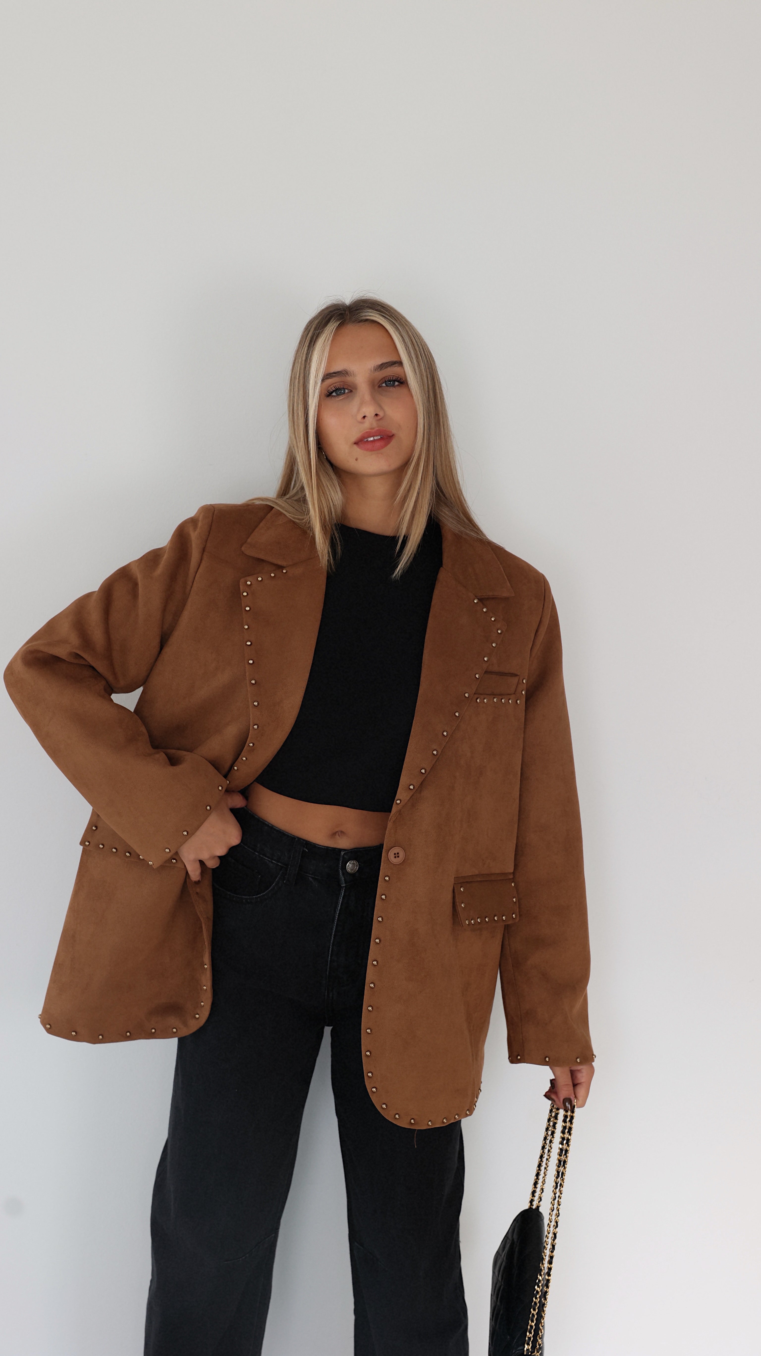 BLAZER DANIA - CAMEL