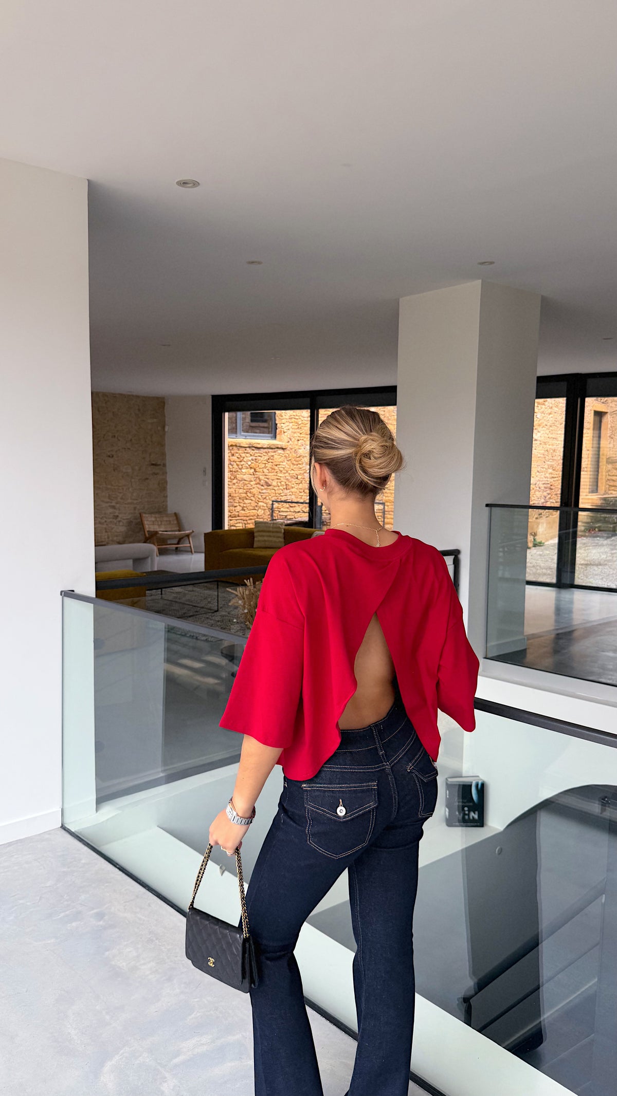 T-SHIRT LOUNA - ROUGE