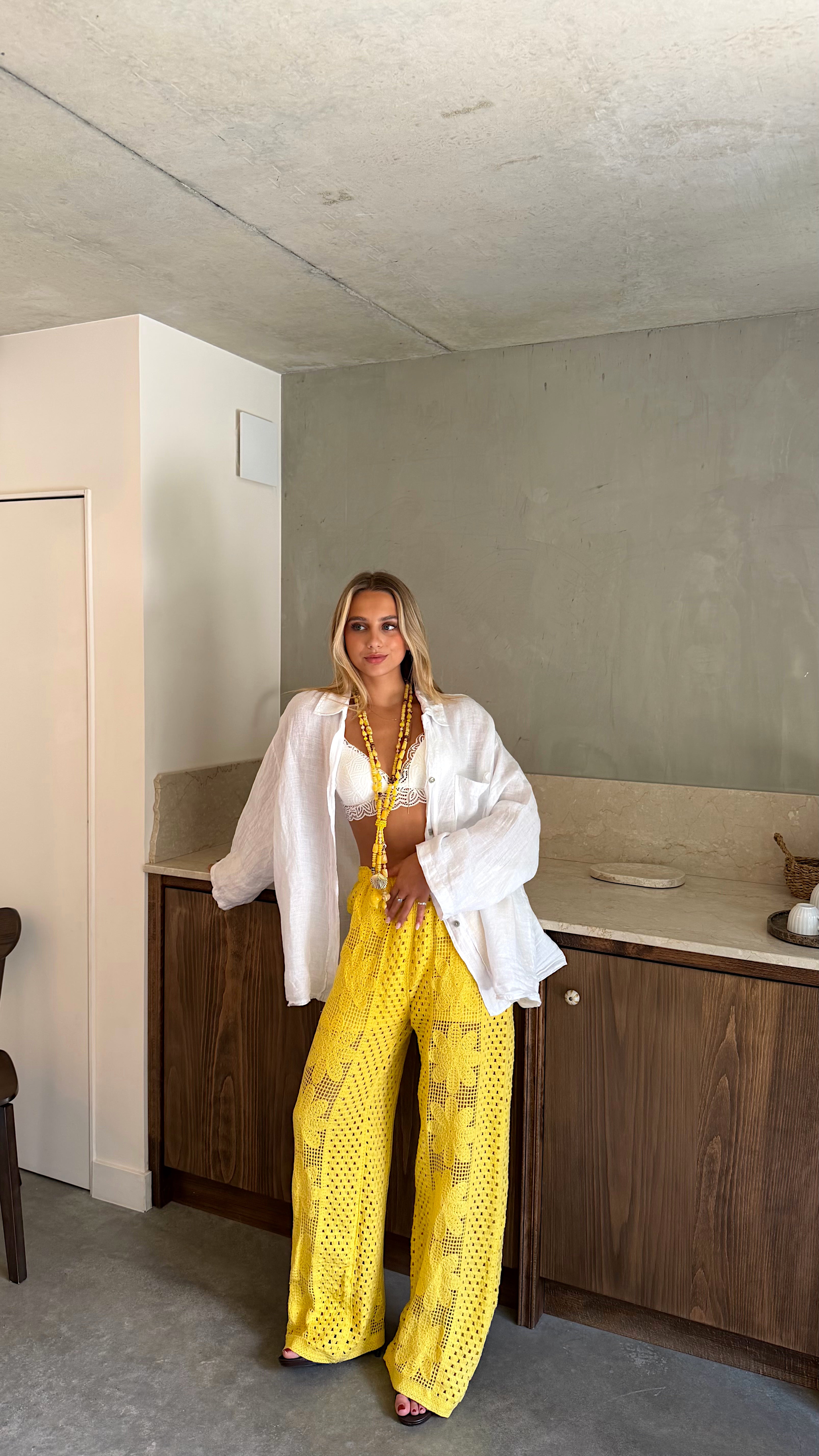 SUMMER TROUSERS - YELLOW