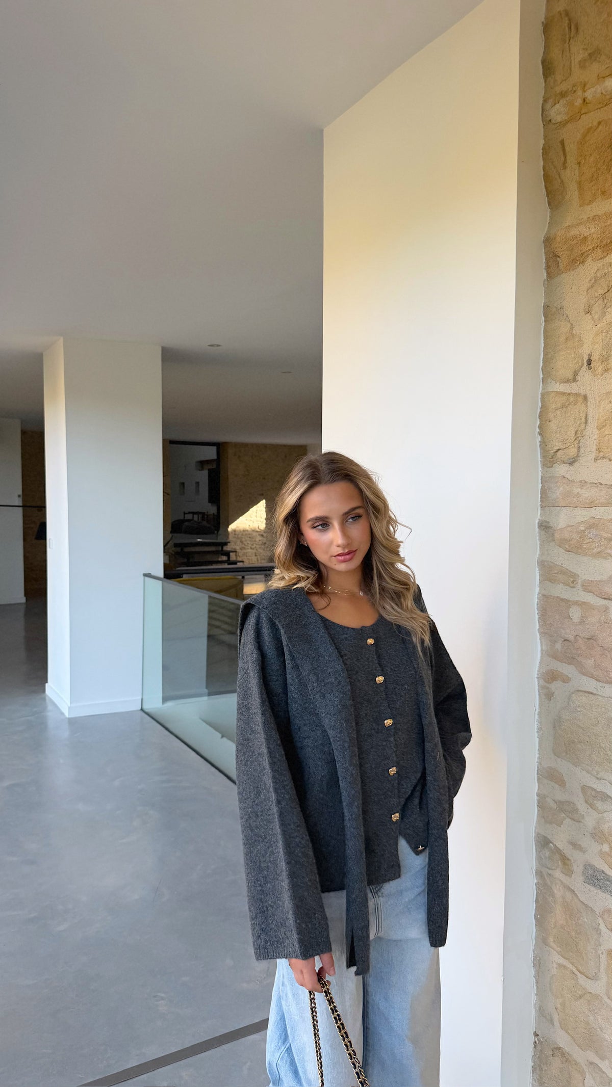 GILET LAURA - GRIS