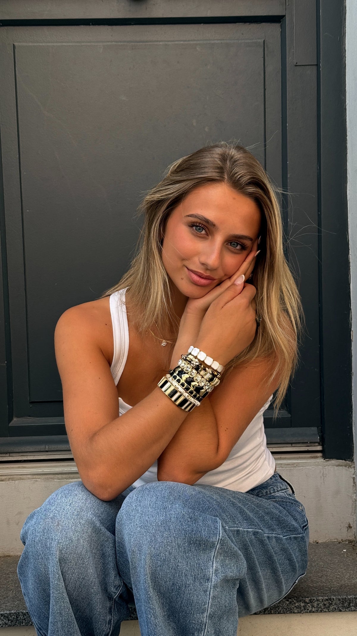 BRACELET GRAPHIQUE - NOIR