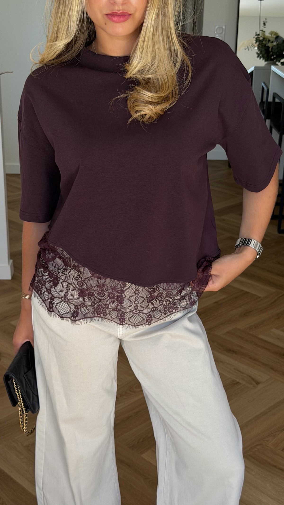 T-SHIRT ALBA - CHOCO