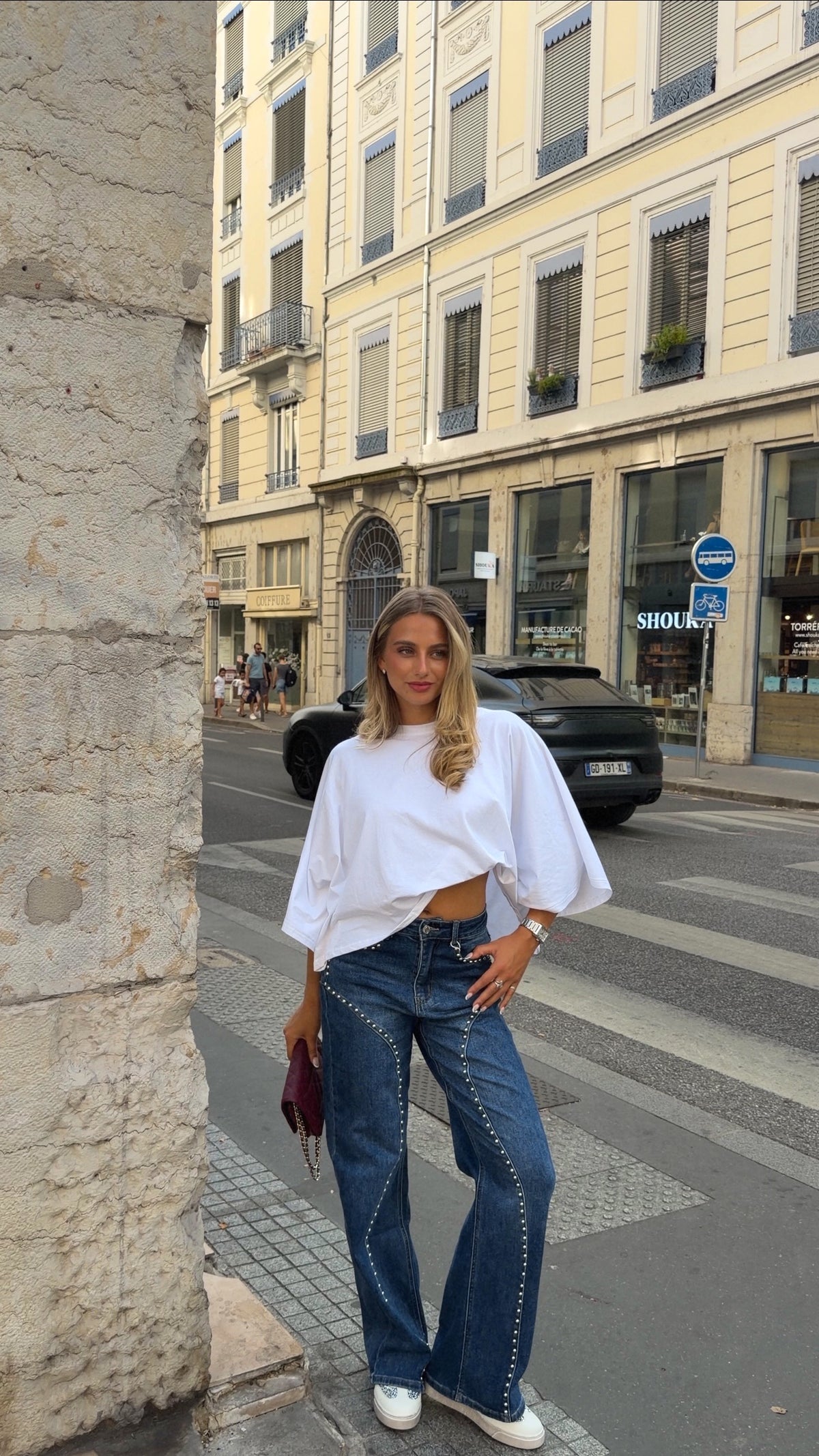 T SHIRT NINON - BLANC