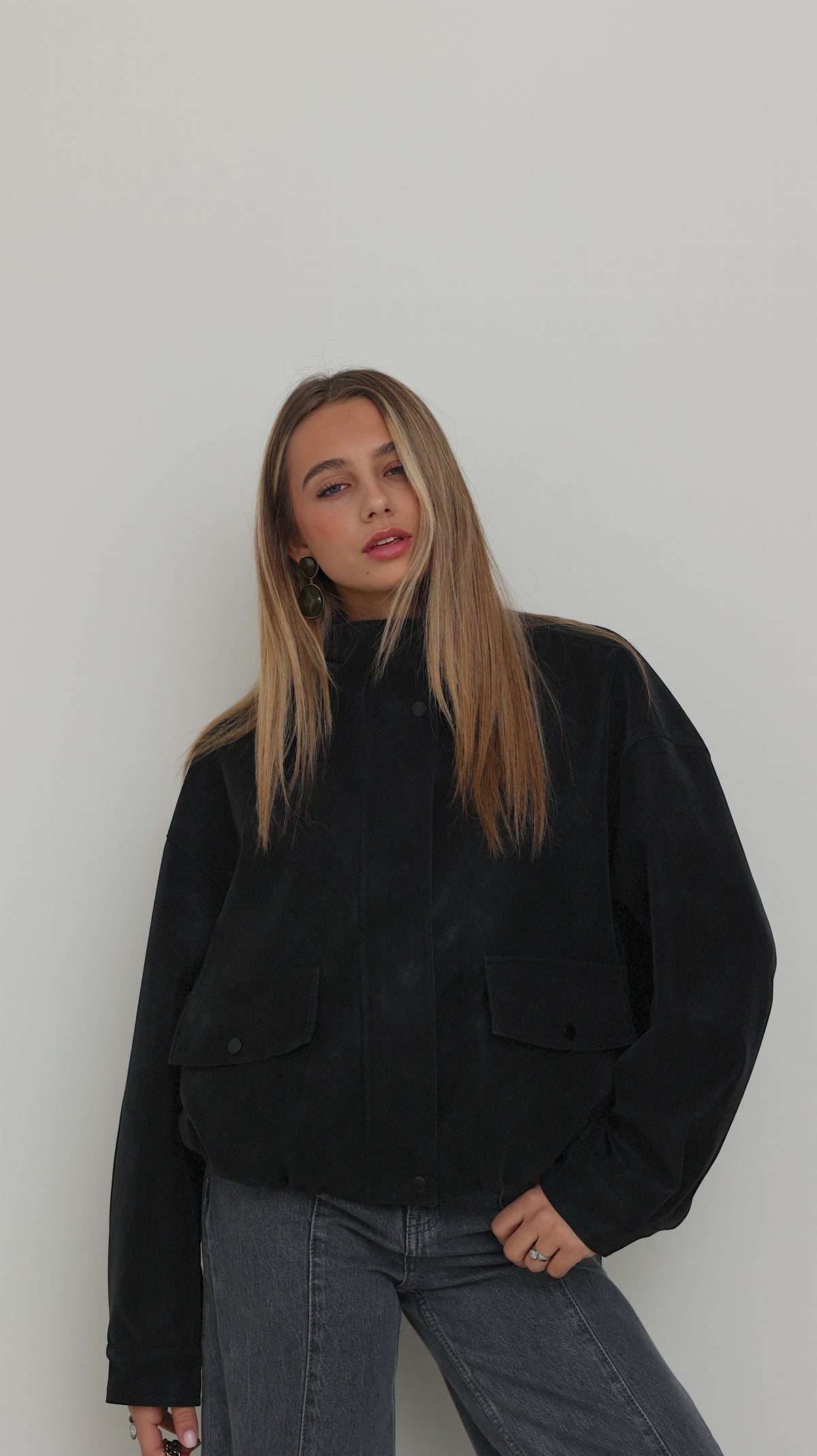 BOMBER MANON - NOIR