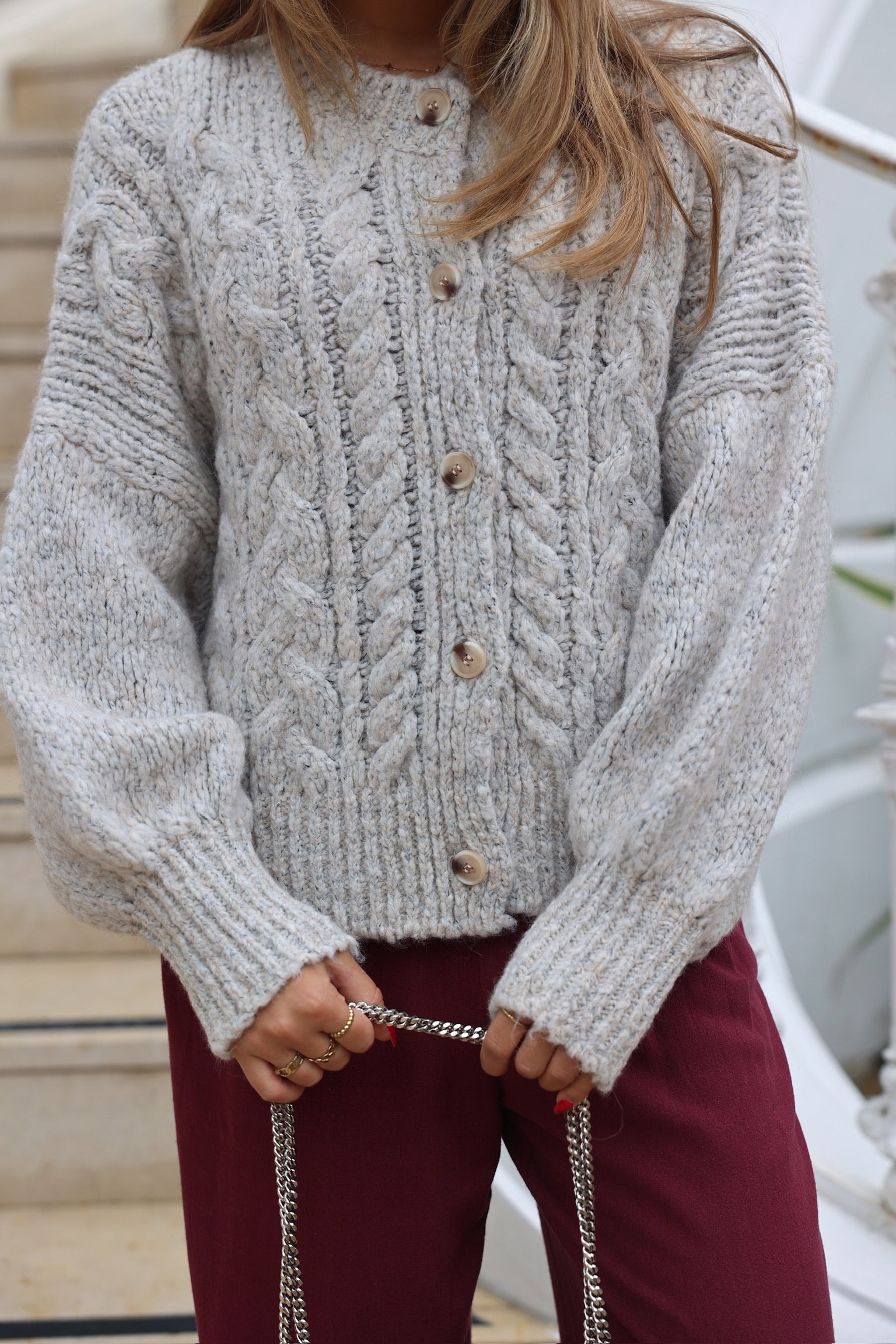 GILET MALA - GRIS CLAIR