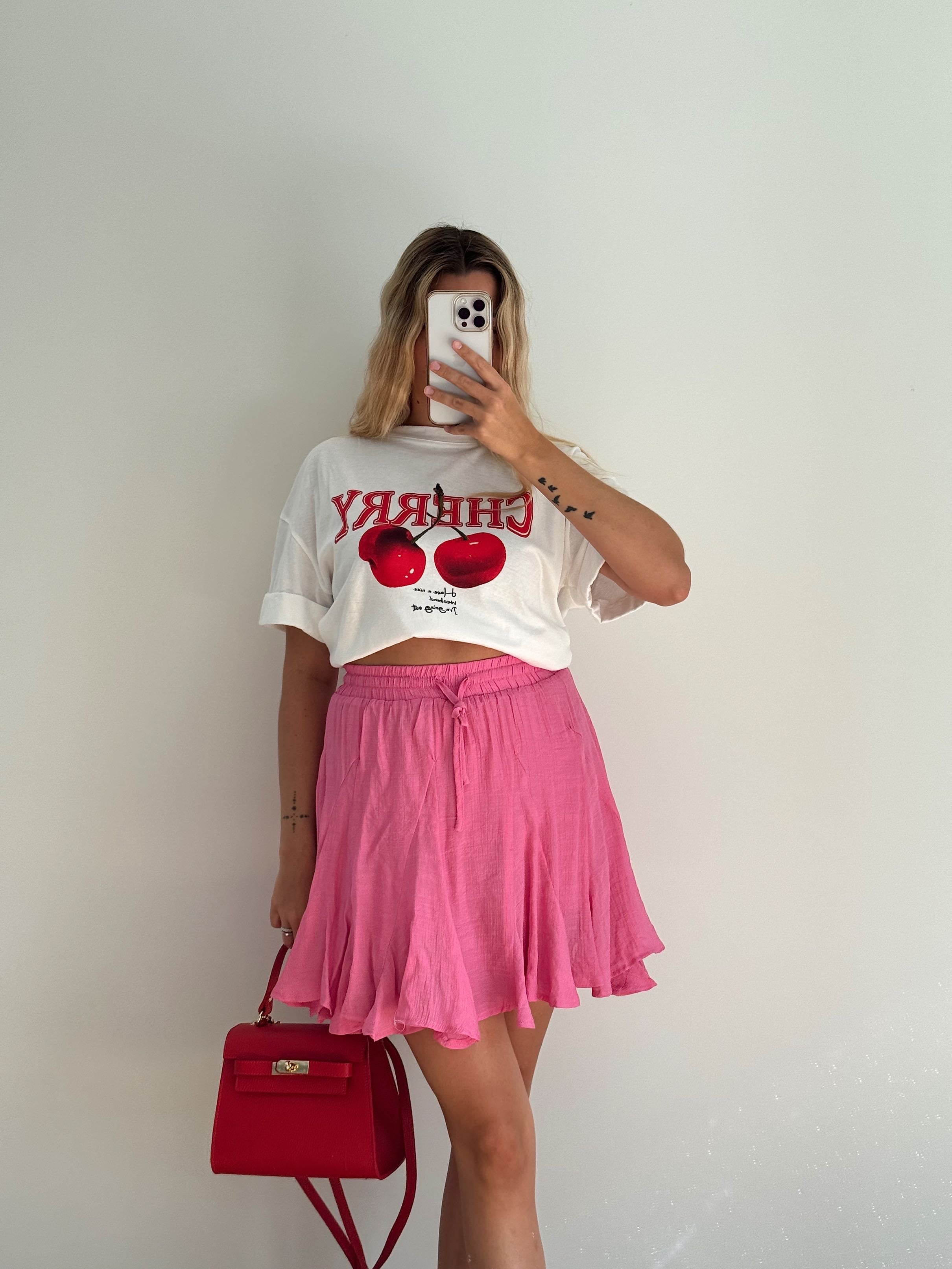 LOUISA SKIRT - FUSCHIA