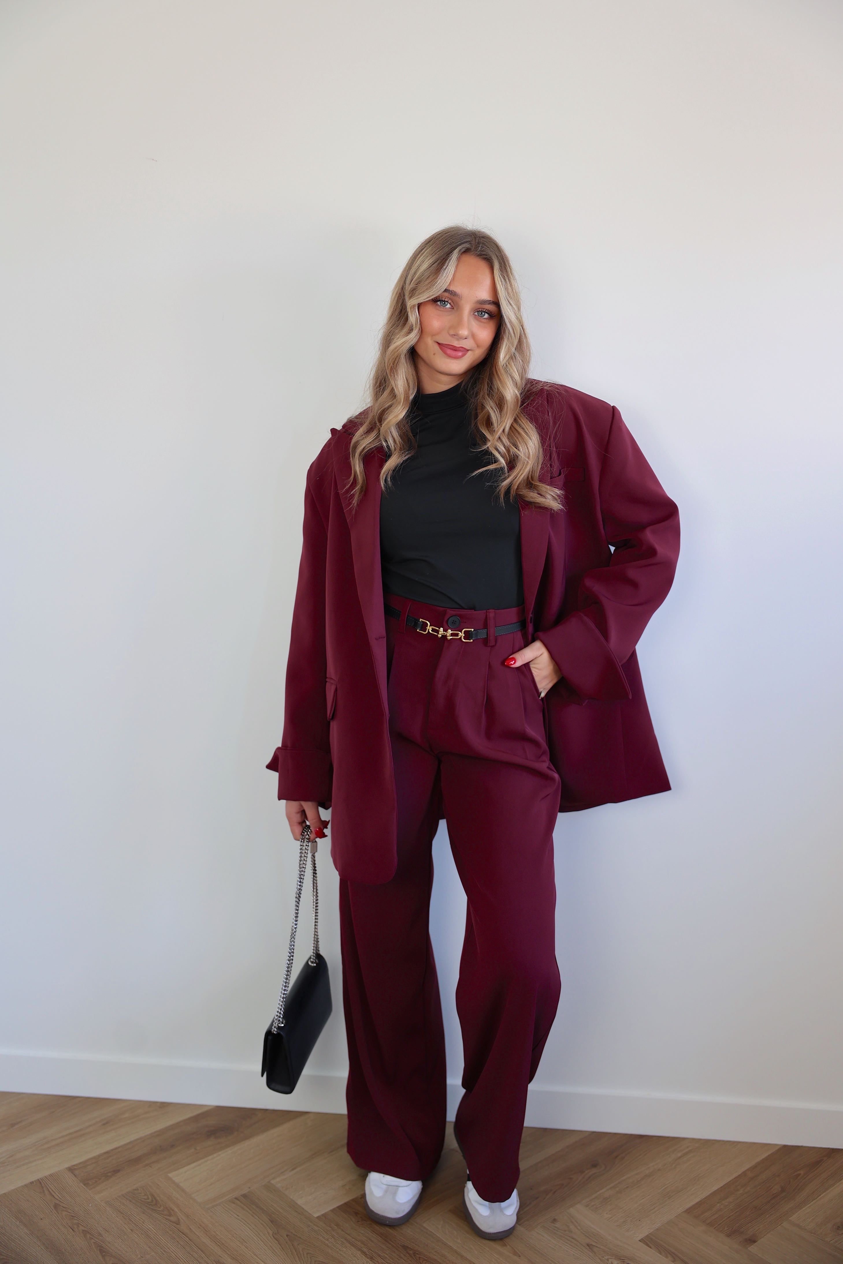 PANTALON SIMONA - BORDEAUX