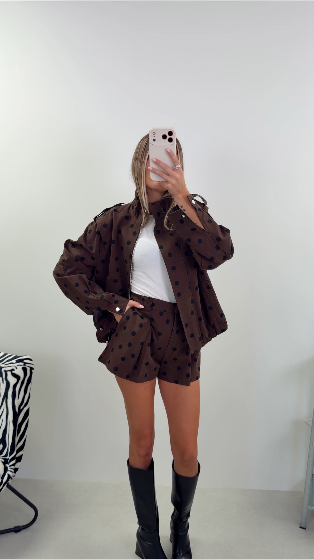 SHORT LOUISE - CHOCO