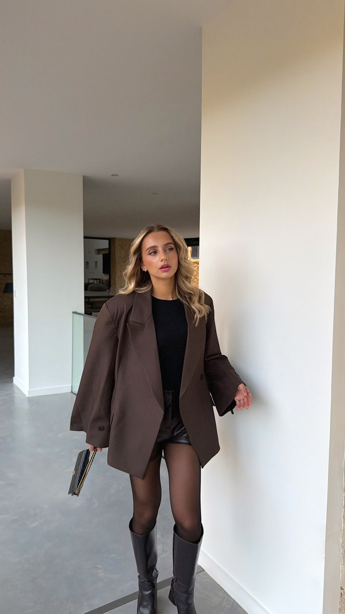 SUZY BLAZER - CHOCO