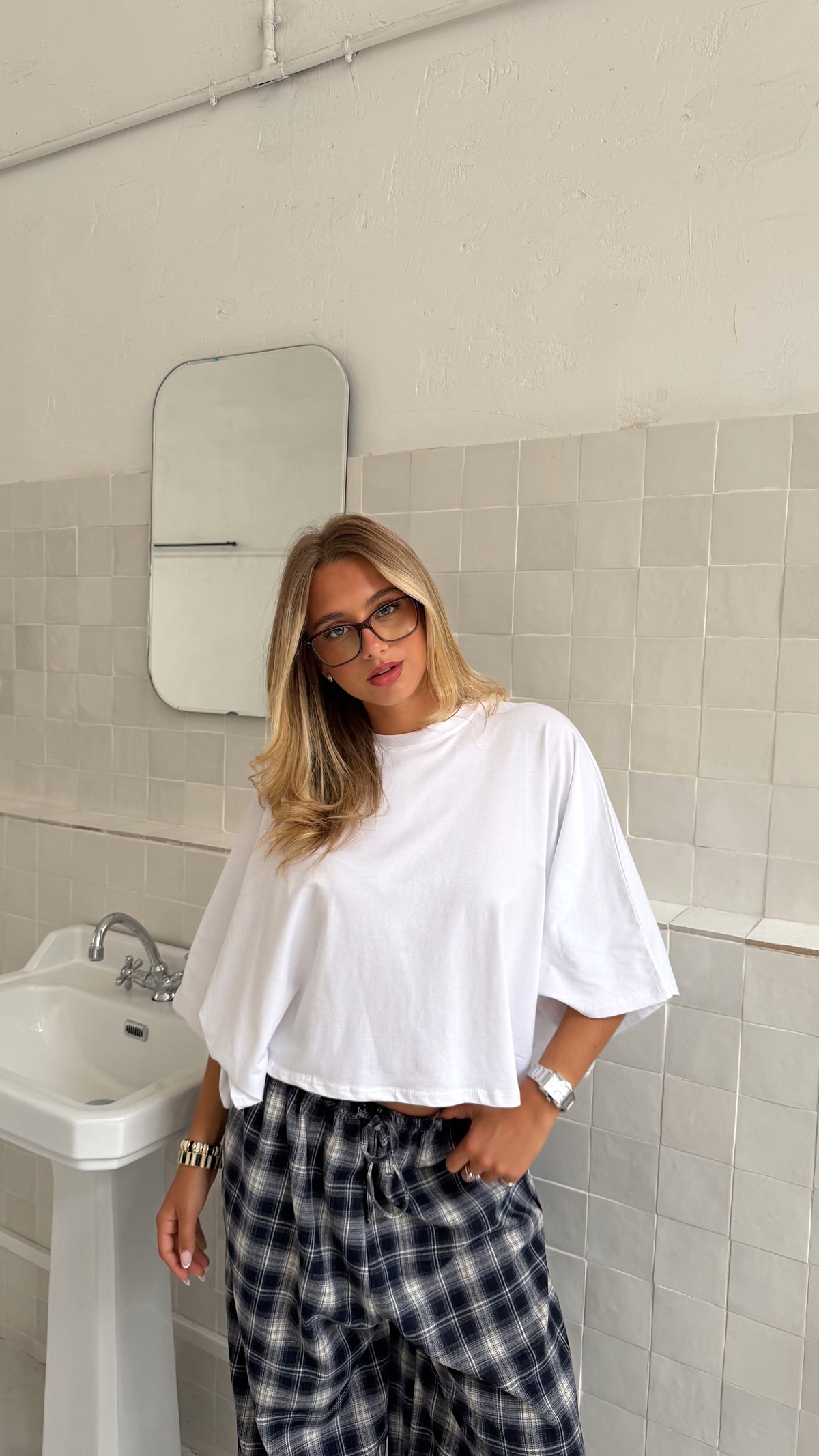 T SHIRT NINON - BLANC