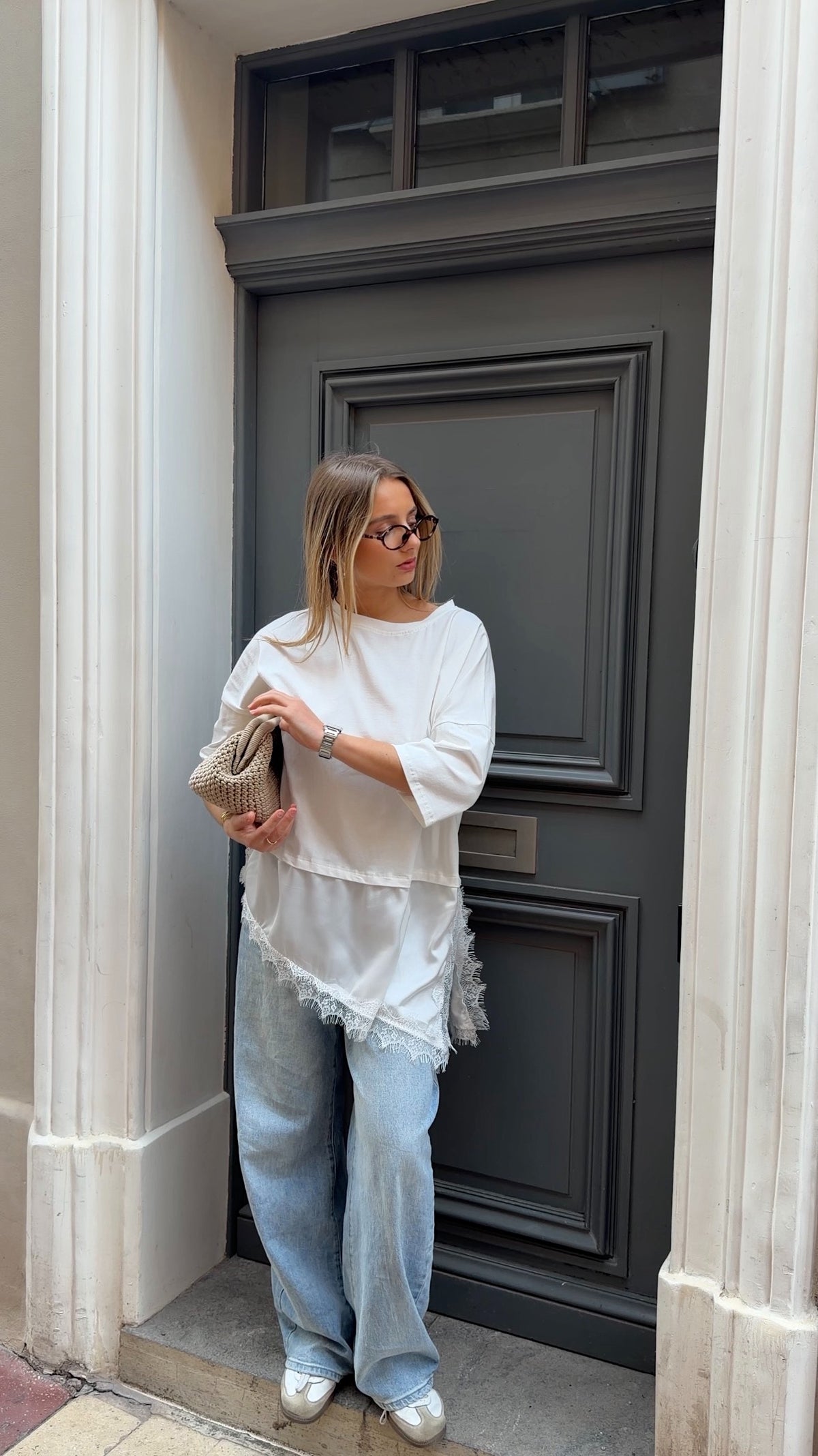 T-SHIRT LISON - BLANC