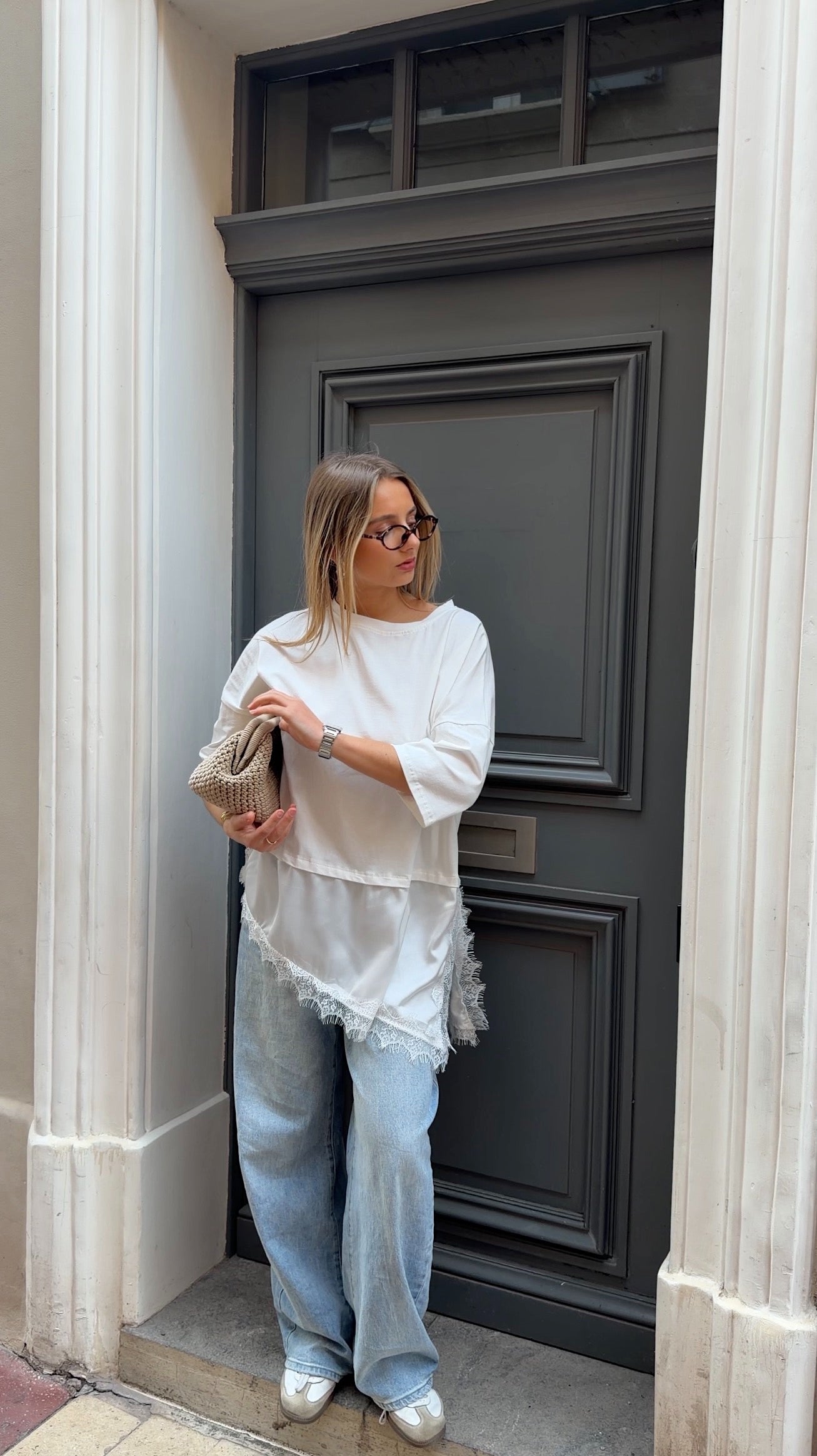 T-SHIRT LISON - BLANC