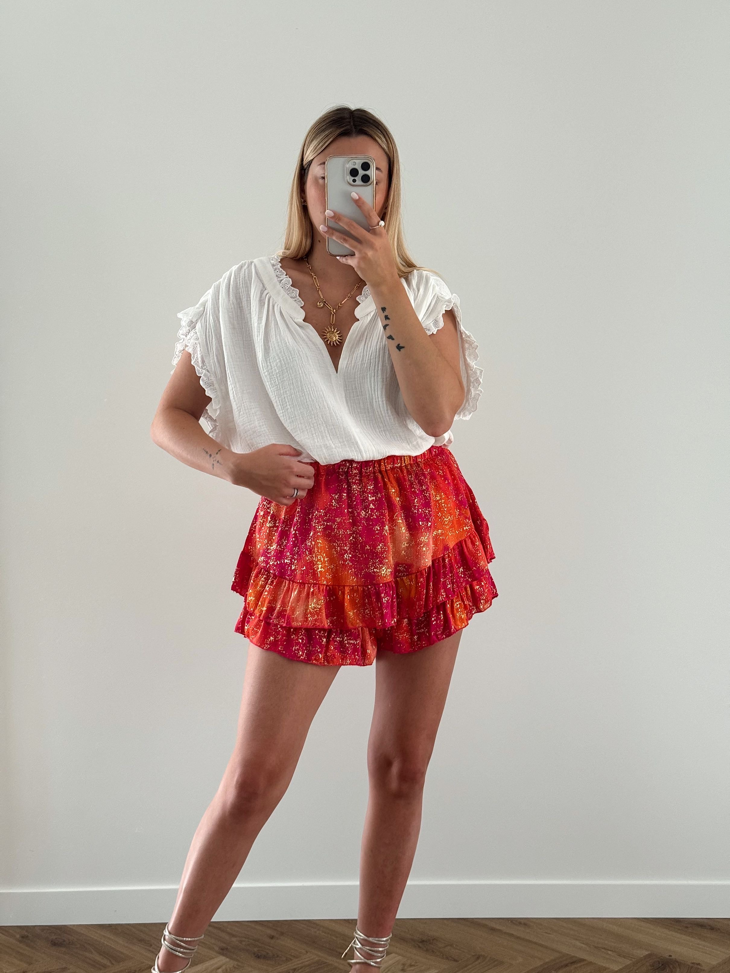 FALDA-SHORTS- NOELLIE - ROSA