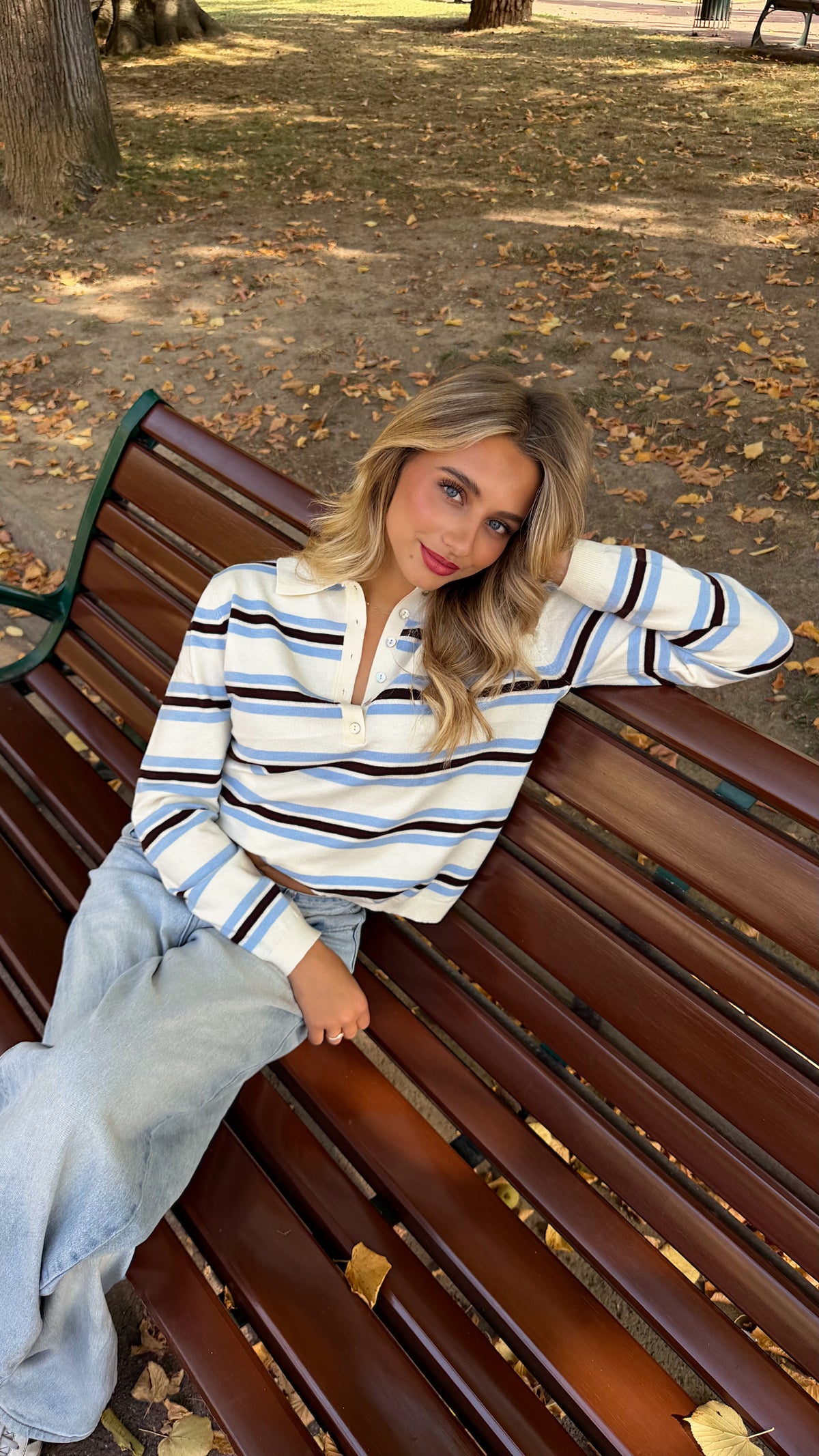 EMELINE TOP - BLUE