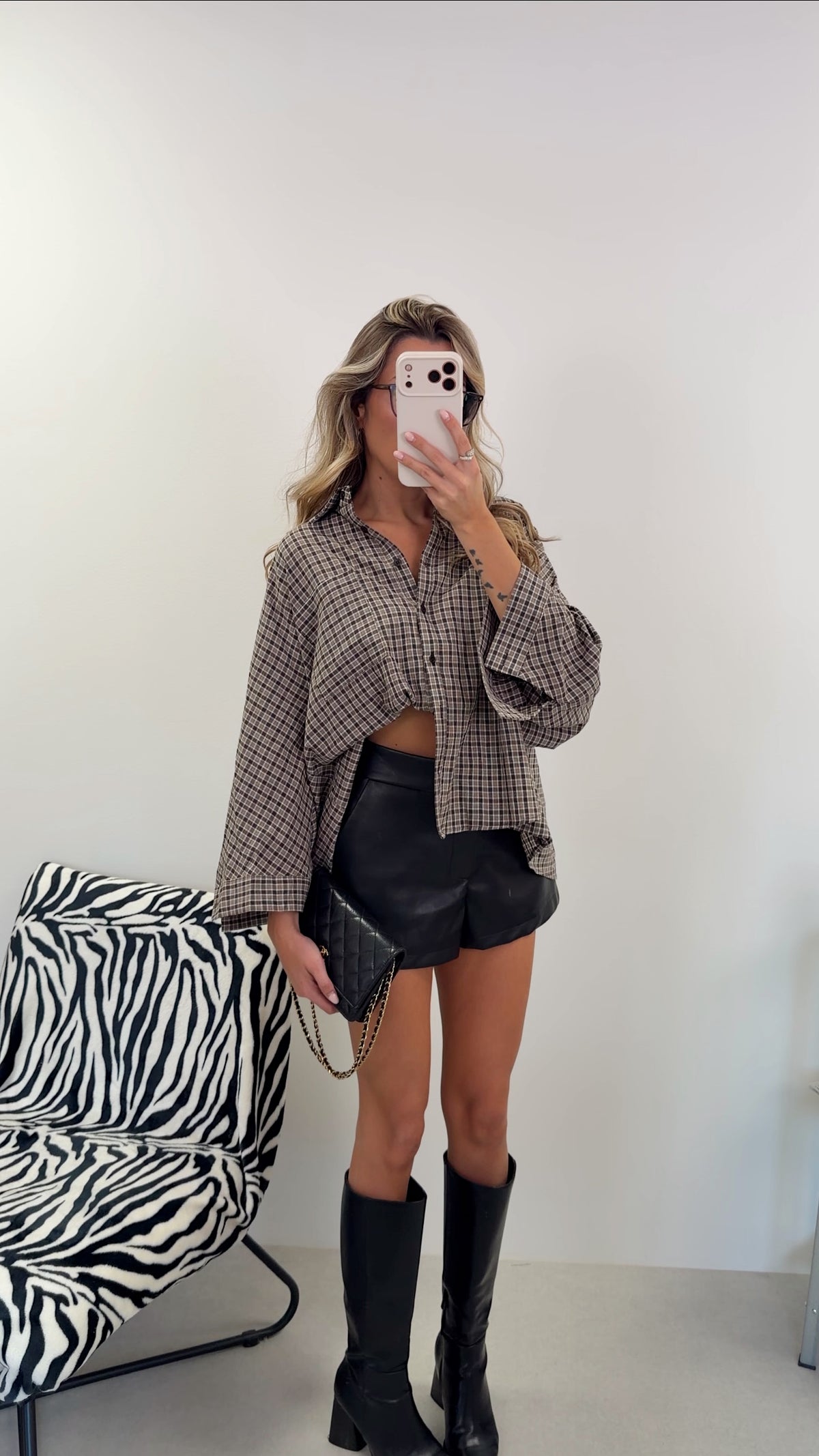 CHEMISE MANON - MARRON