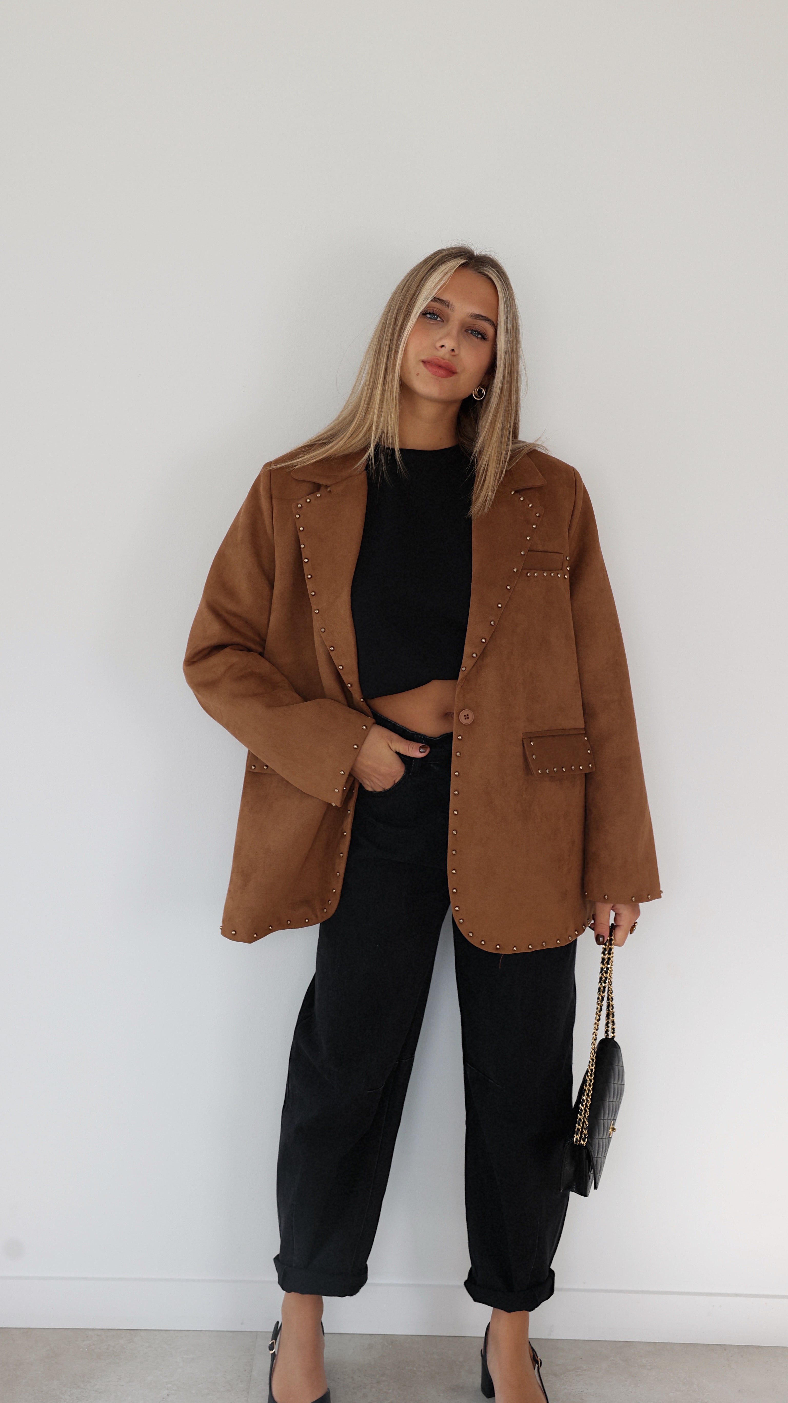 DANIA BLAZER - CAMEL