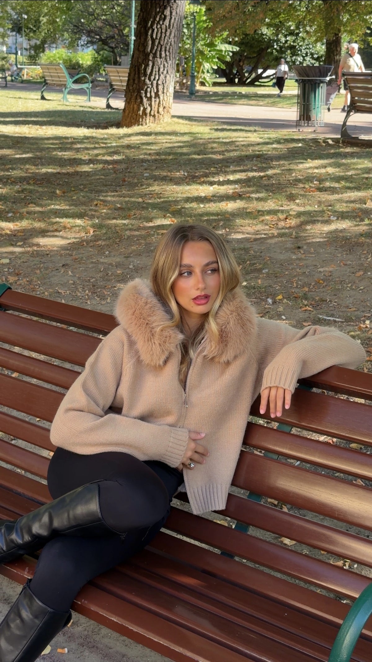 GILET DANIELA - CAMEL