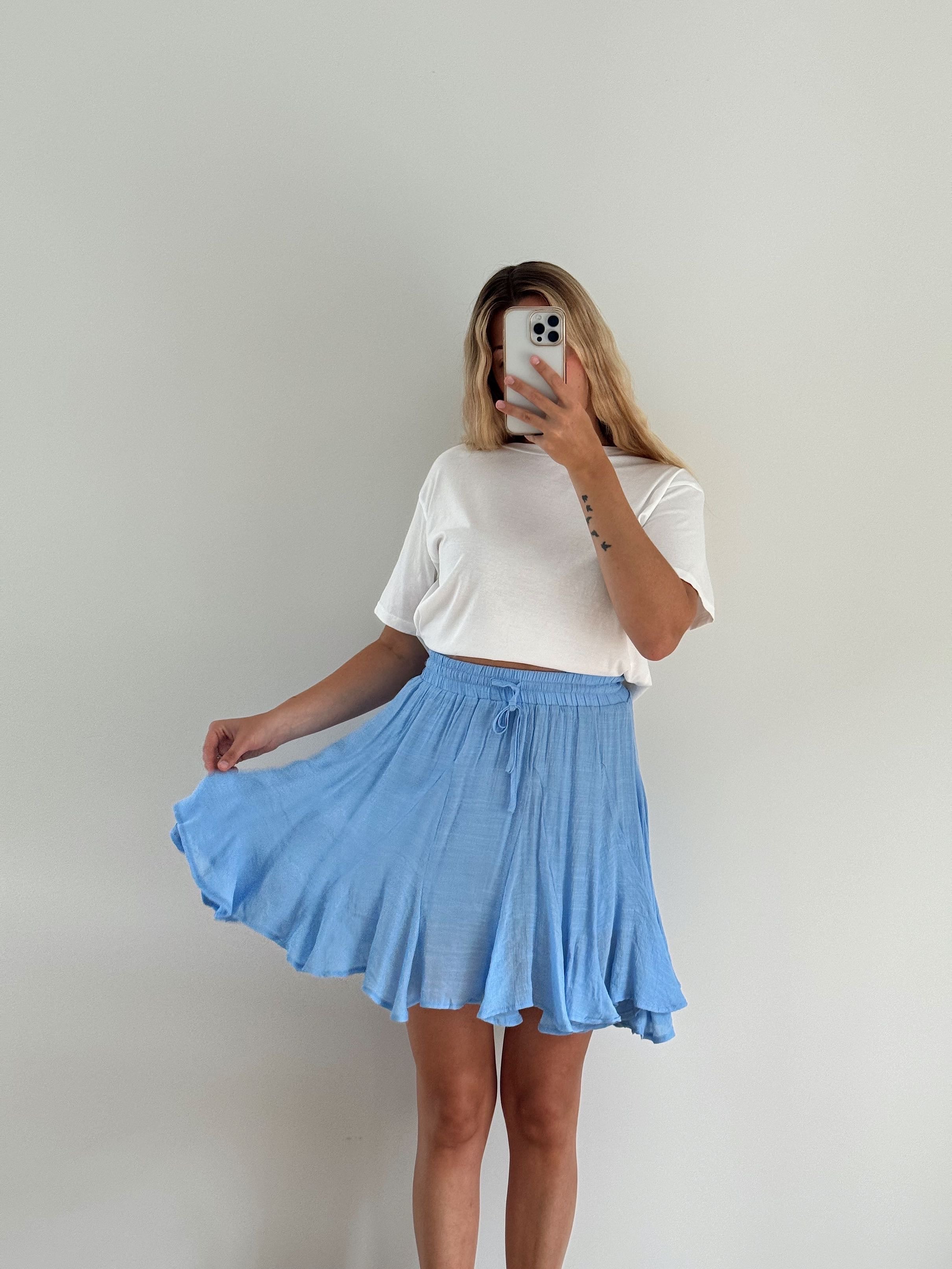 LOUISA SKIRT - BLUE