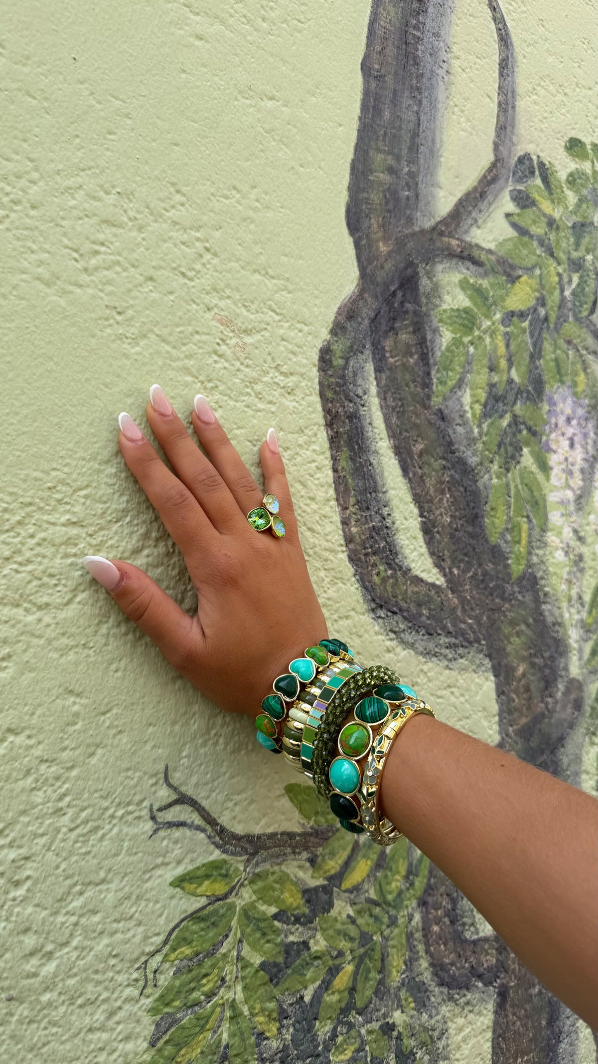 BRACELET COEUR - VERT