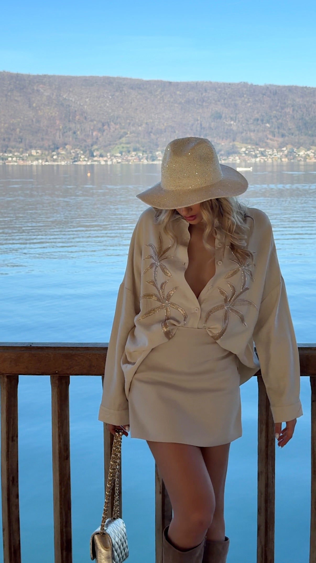 JUPE-SHORT MIA - BEIGE