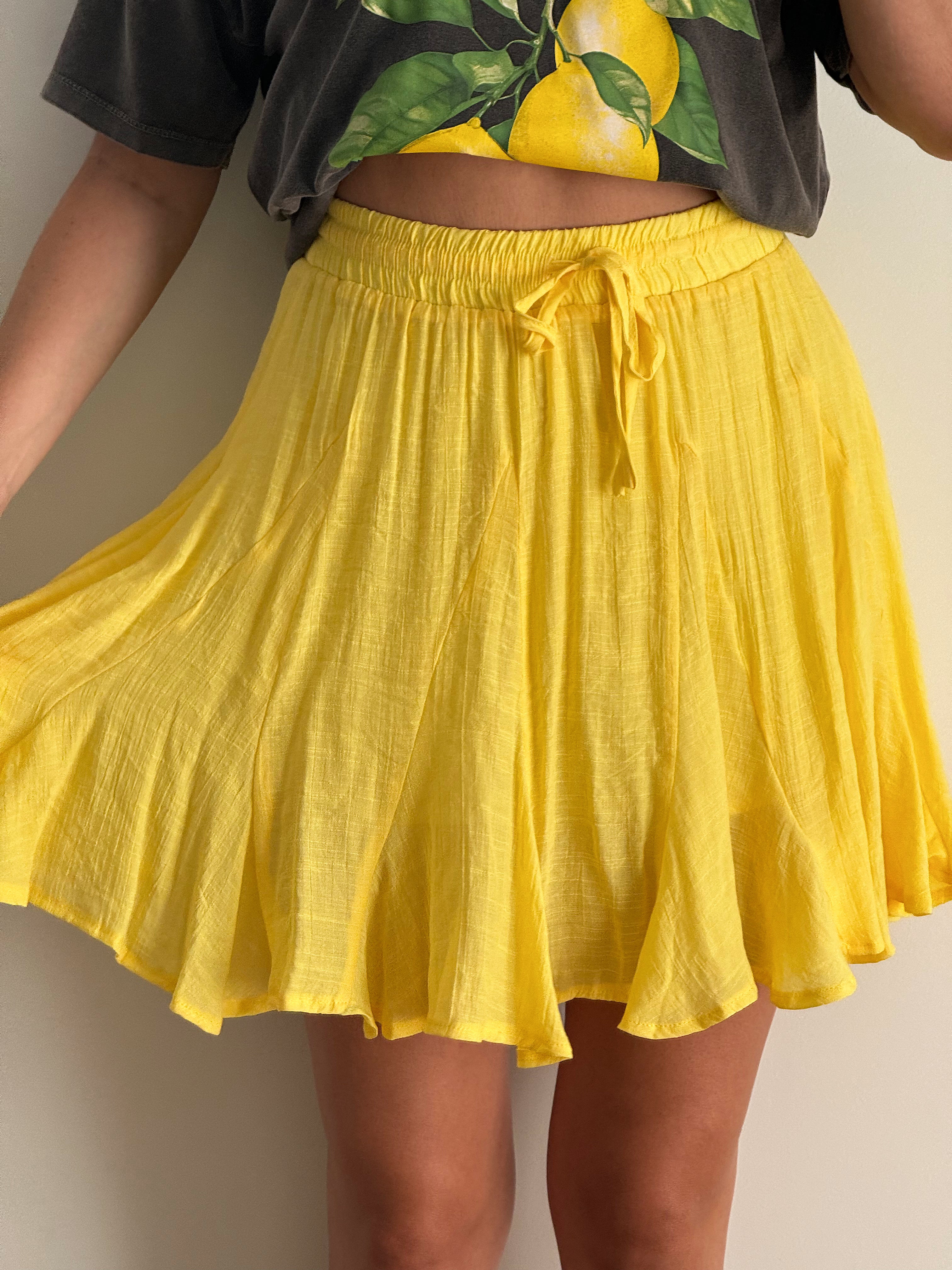 LOUISA SKIRT - YELLOW