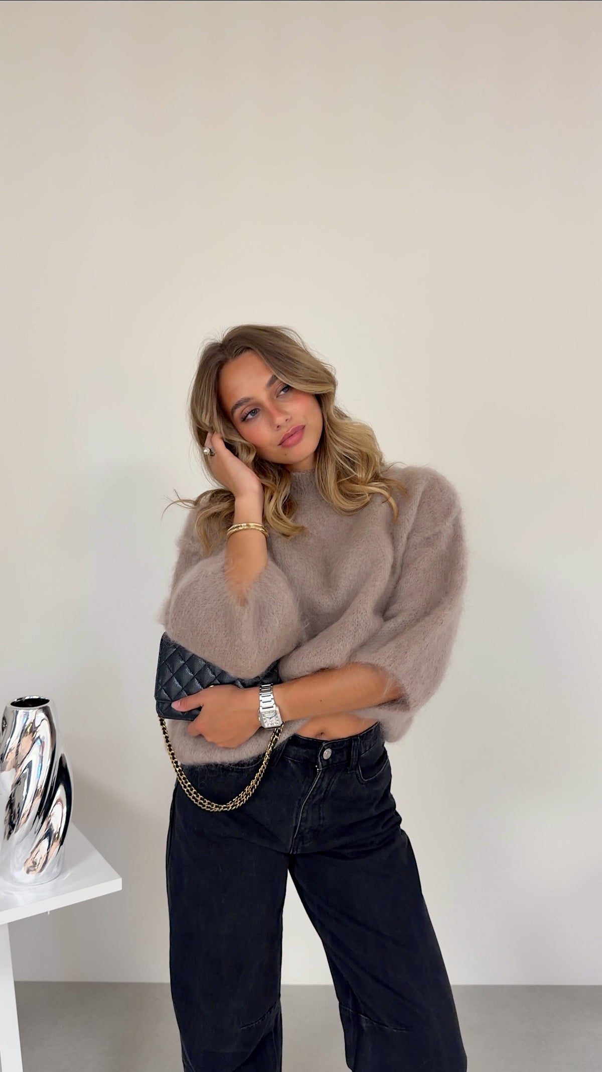 PULL VALERIE - TAUPE