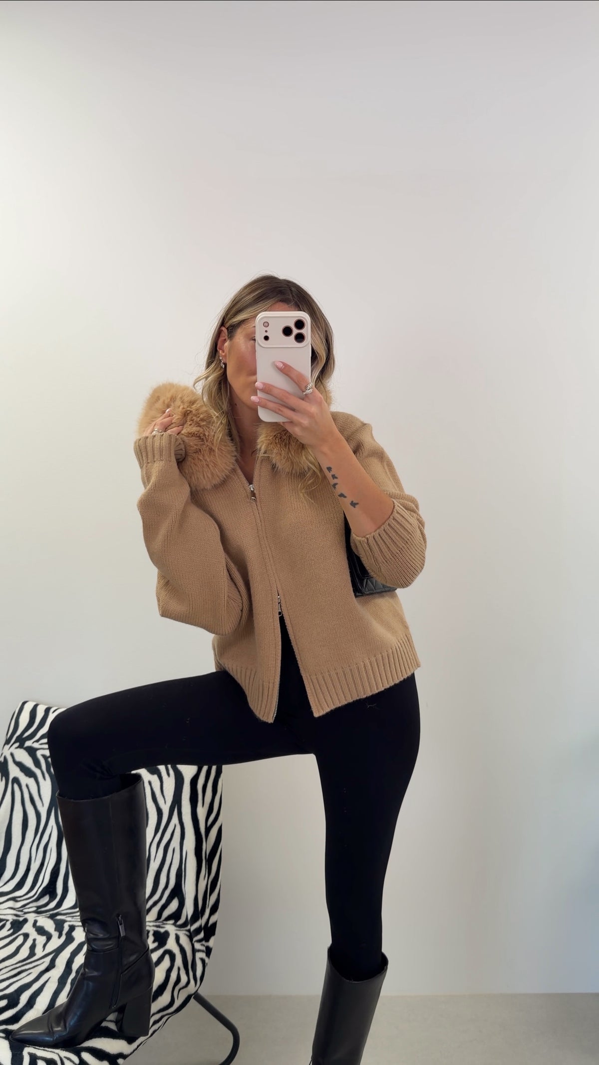 GILET DANIELA - CAMEL