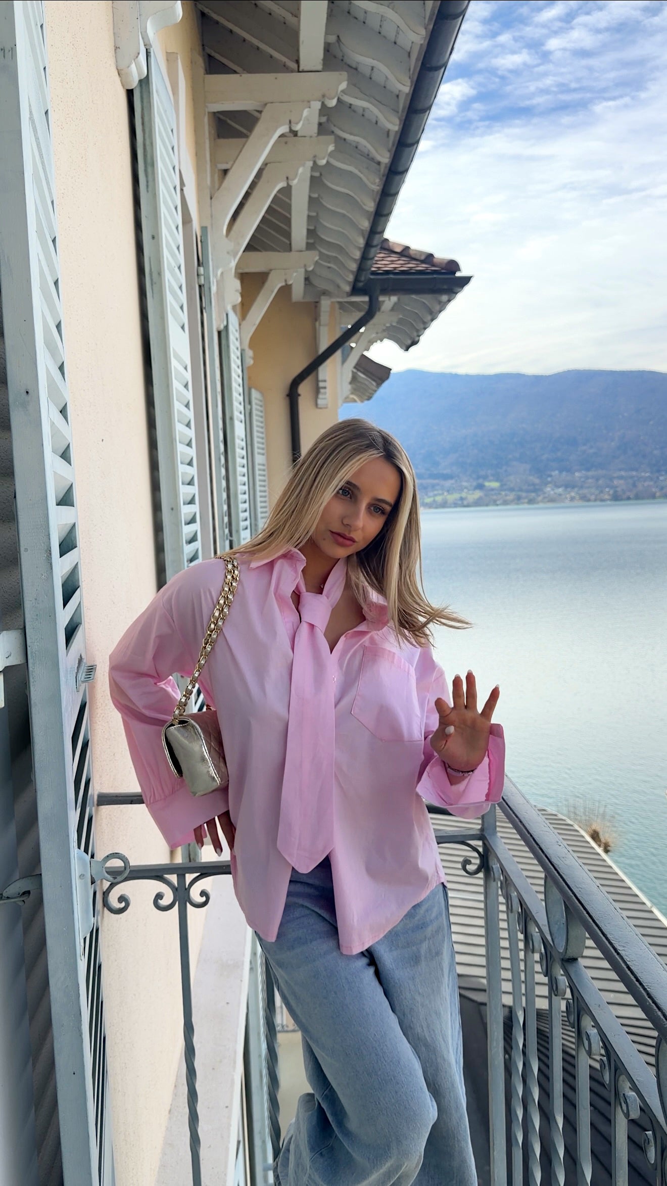 CHEMISE CAMILLE - ROSE