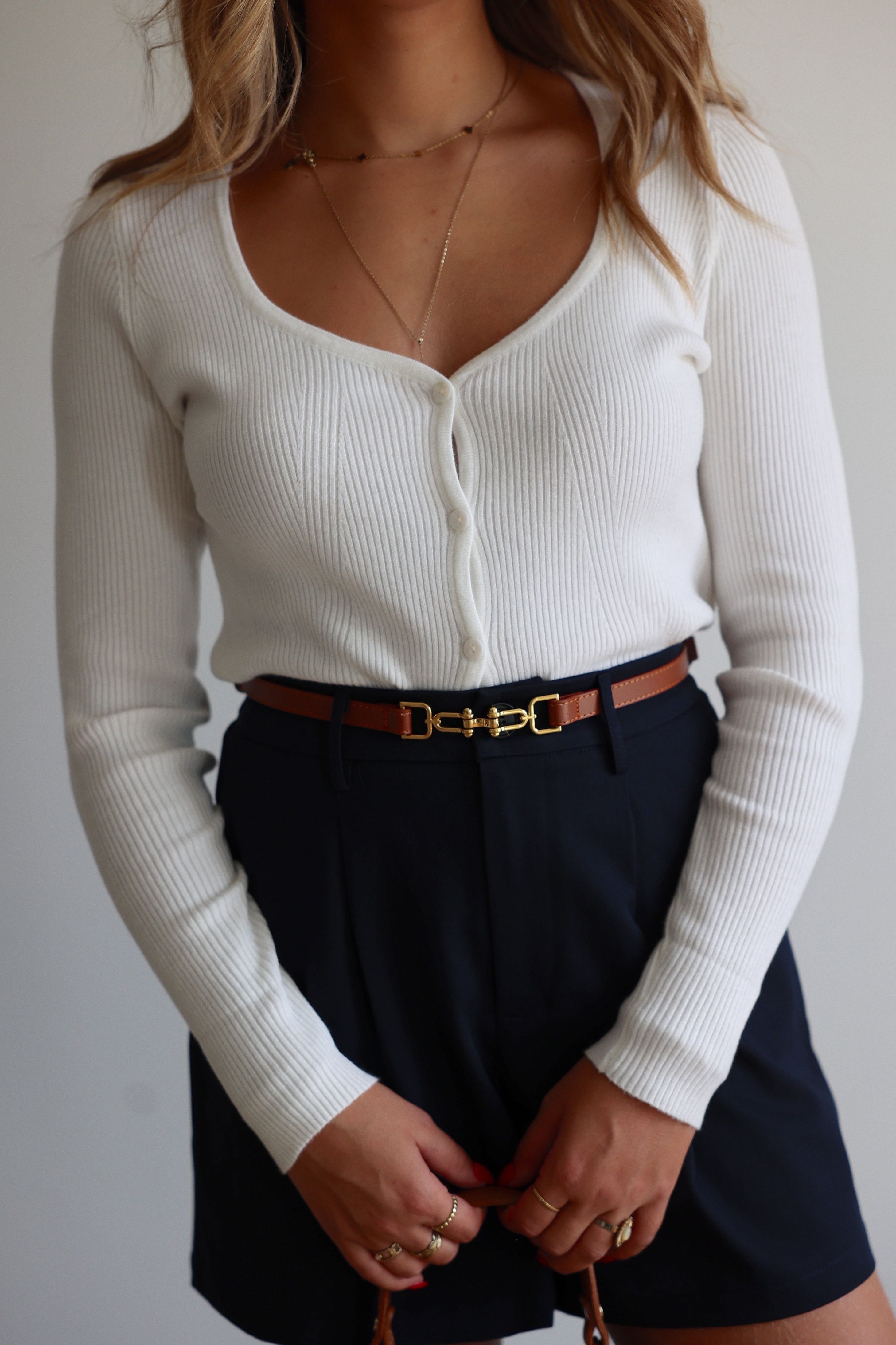 PULL MARINE - BLANC