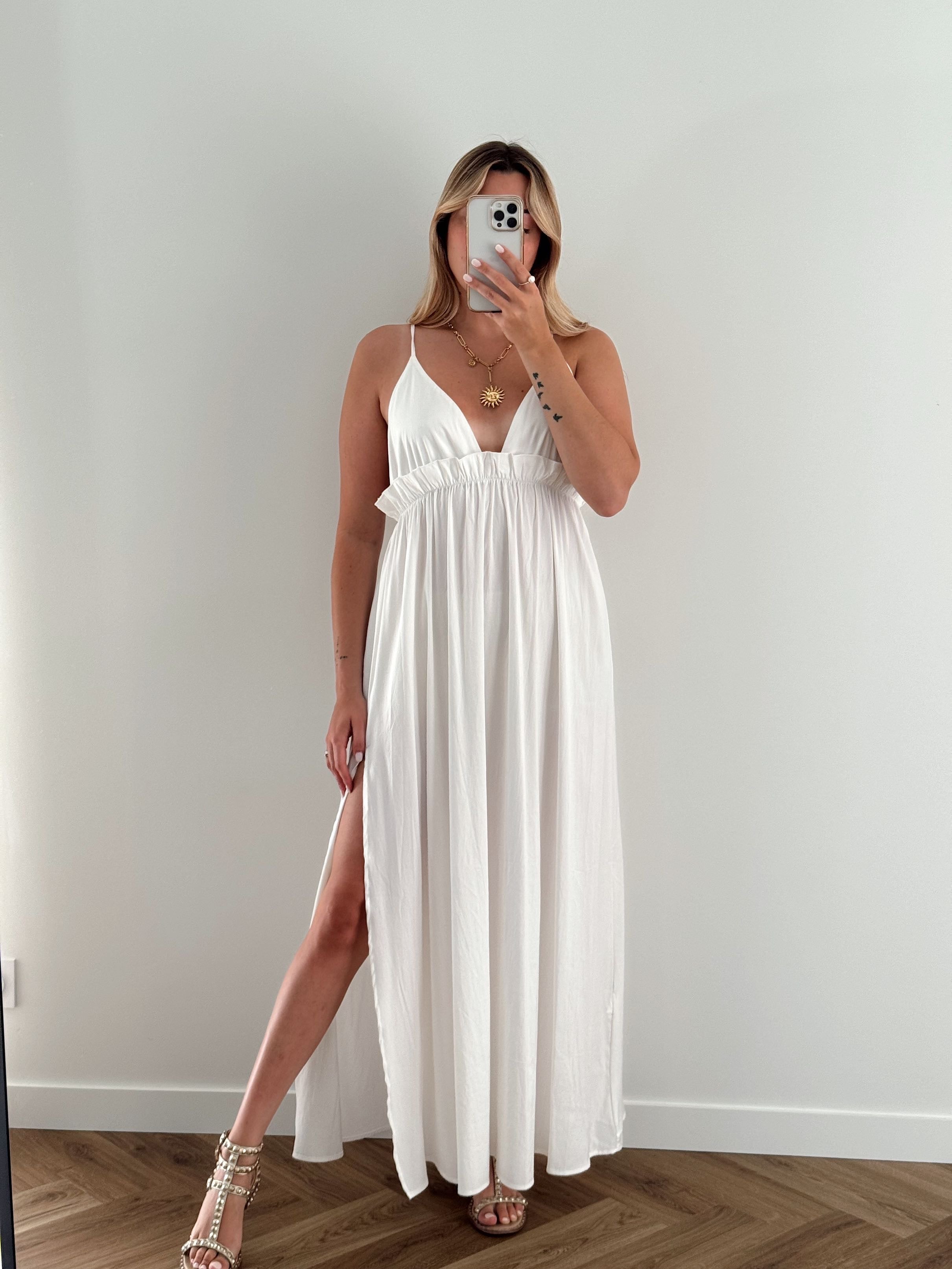 ROBE ANISSA -  BLANC