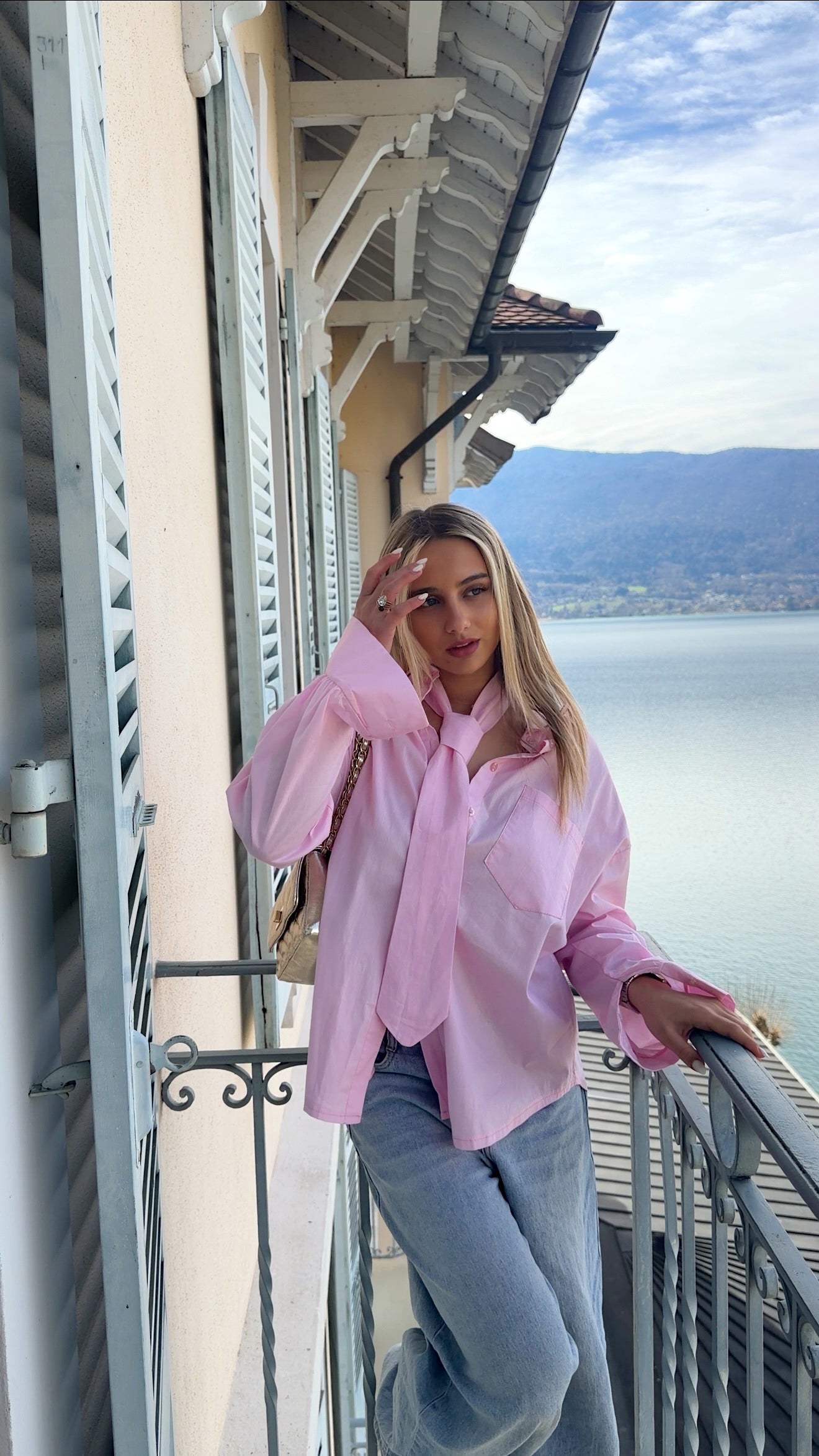 CHEMISE CAMILLE - ROSE