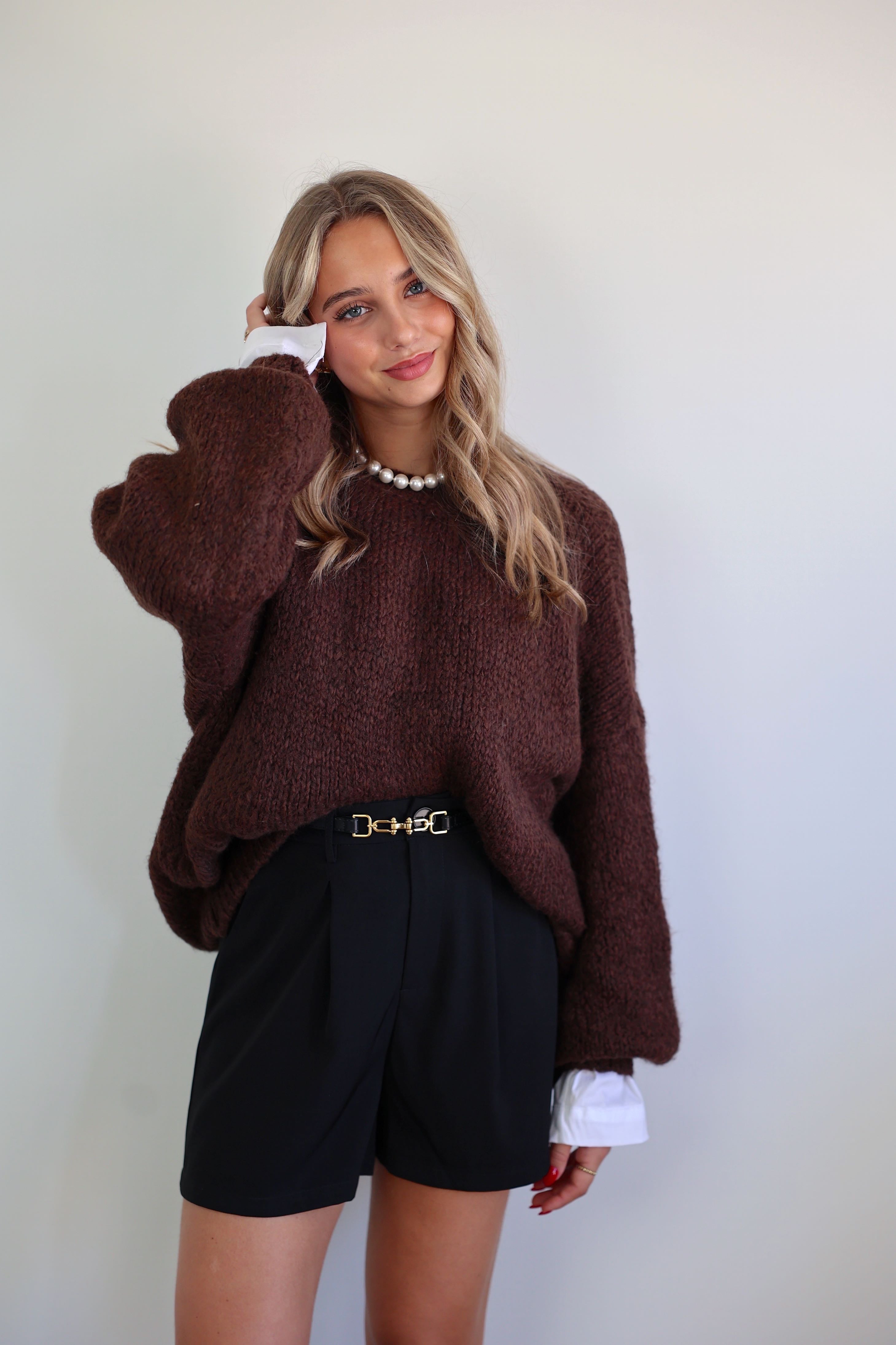 PULL CLOÉ - MARRON