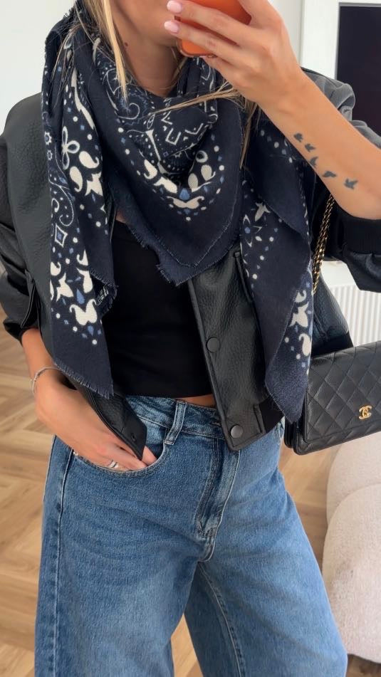 FOULARD BANDANA - MARINE