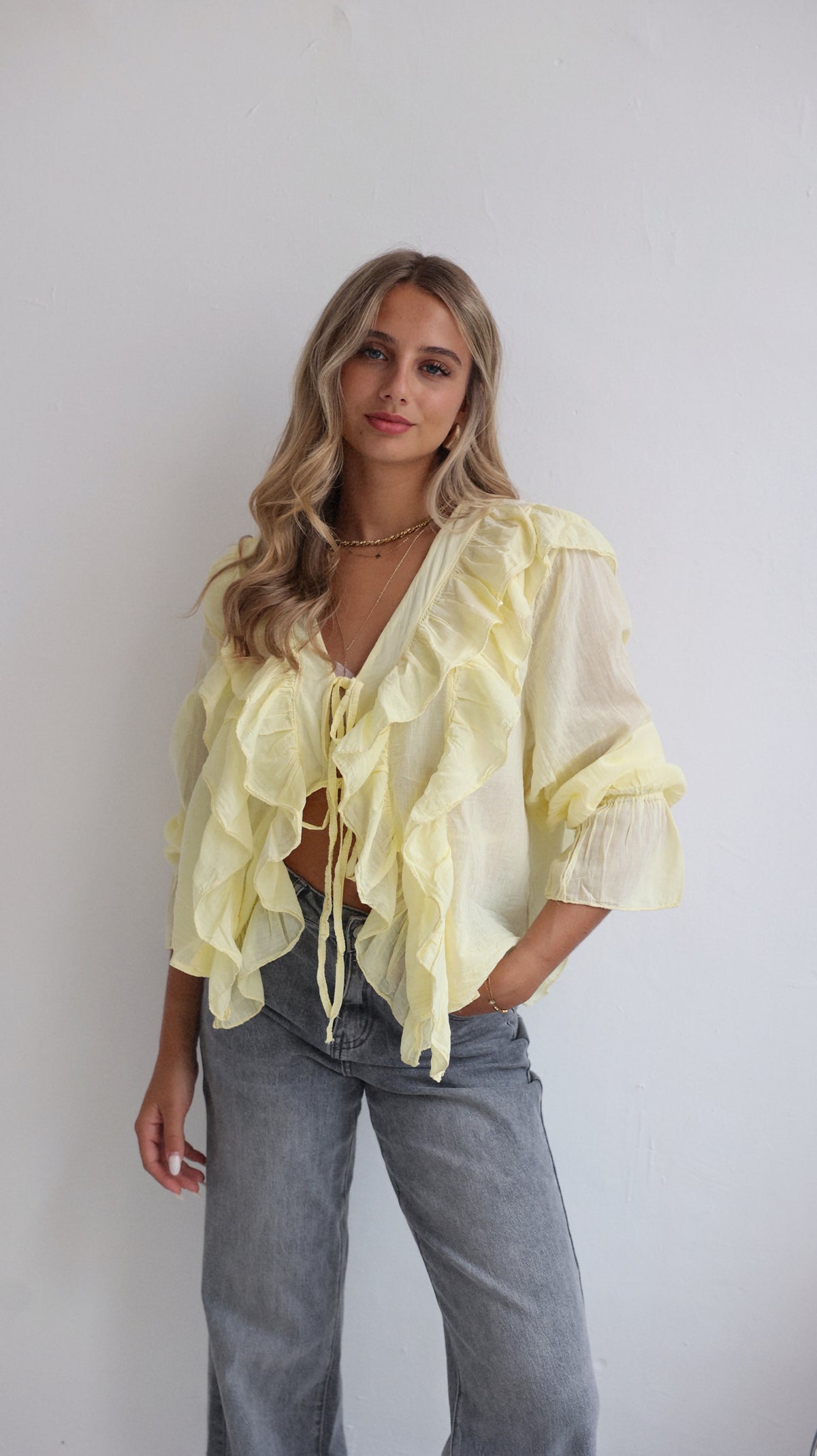 CALIE BLOUSE - YELLOW